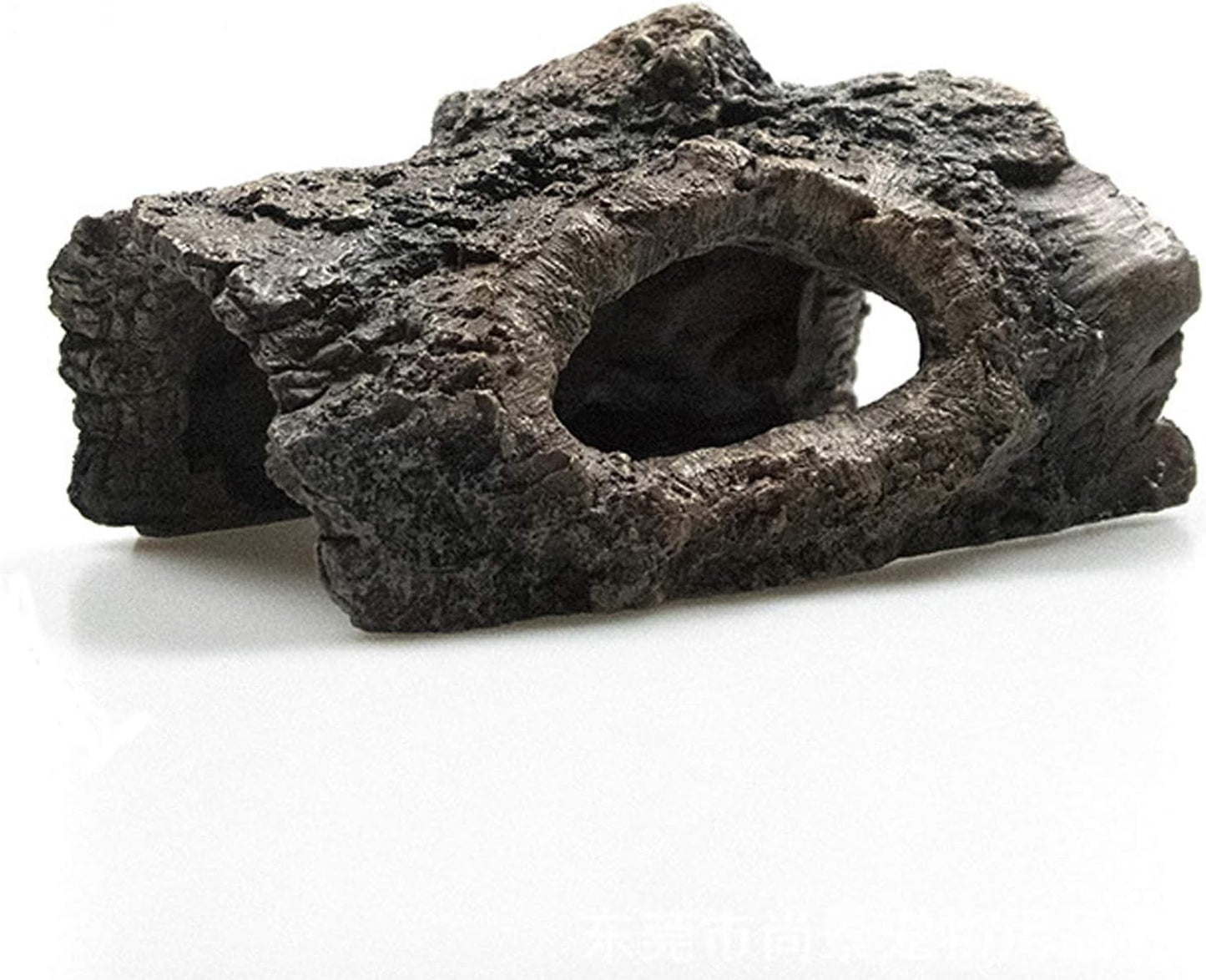 Aquarium Decoration Hollow Tree Trunk Fish Tank Decor, Betta Fish Ornament Artificial Resin Aquarium Log Fish Tank Decoration Wood with Holes & Fish Hideout Hiding Caves