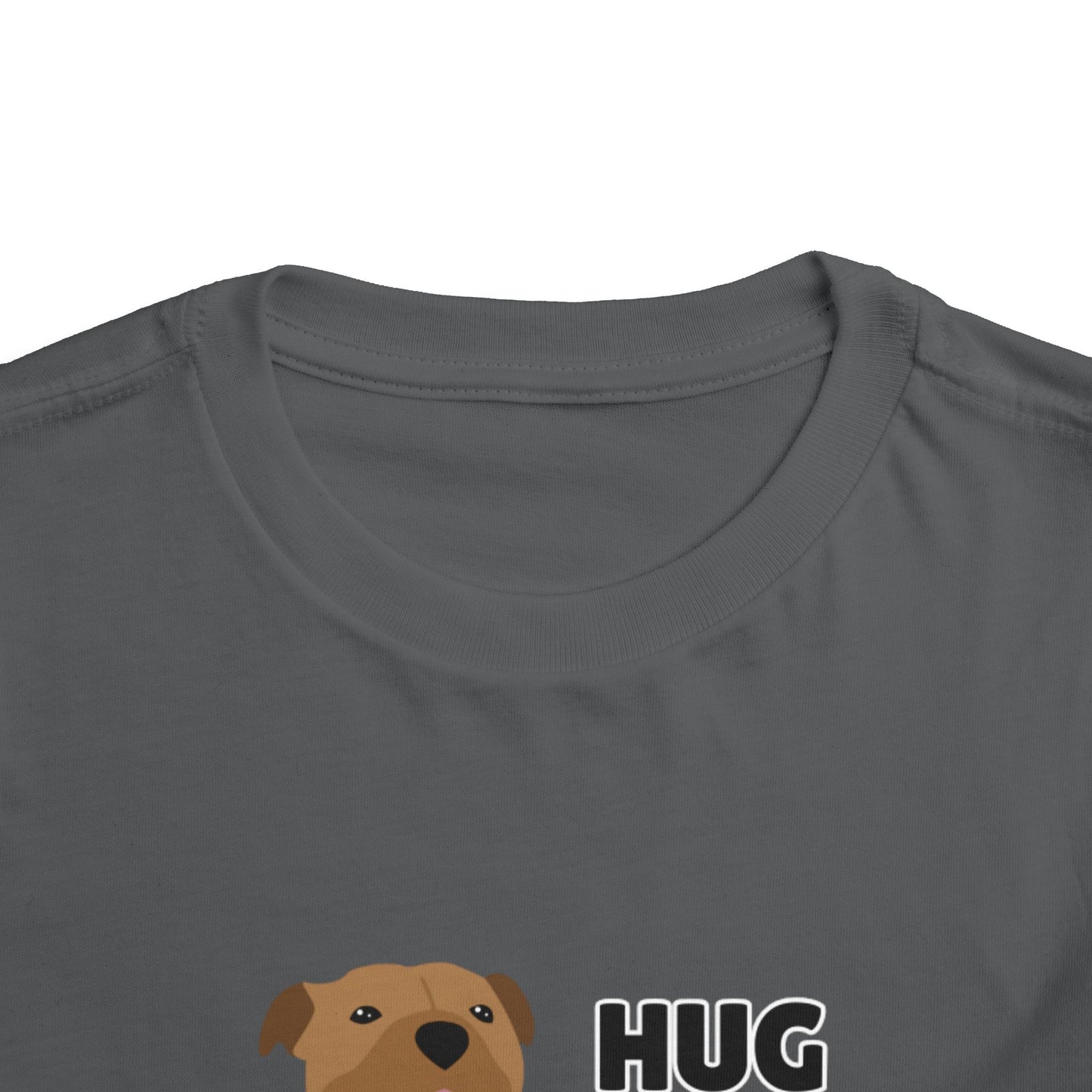 Toddler Sizes: Hug a Pitbull, Animal Rescue, Animal Adoption, Pit Bull Love Tee - Cute Short Sleeve Shirt for Kids, Animal Lovers Gift, Dog Lover Apparel, Playful Toddler Outfit, Funny Pet Tee