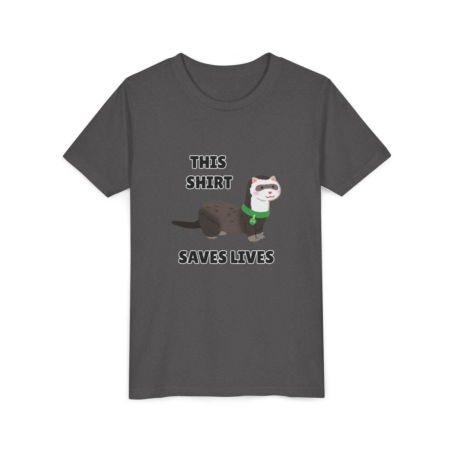 Funny Animal Youth Tee, 'This Shirt Saves Lives' T-Shirt, Cute Kids Shirt, Animal Lover Gift, Animal Rescue