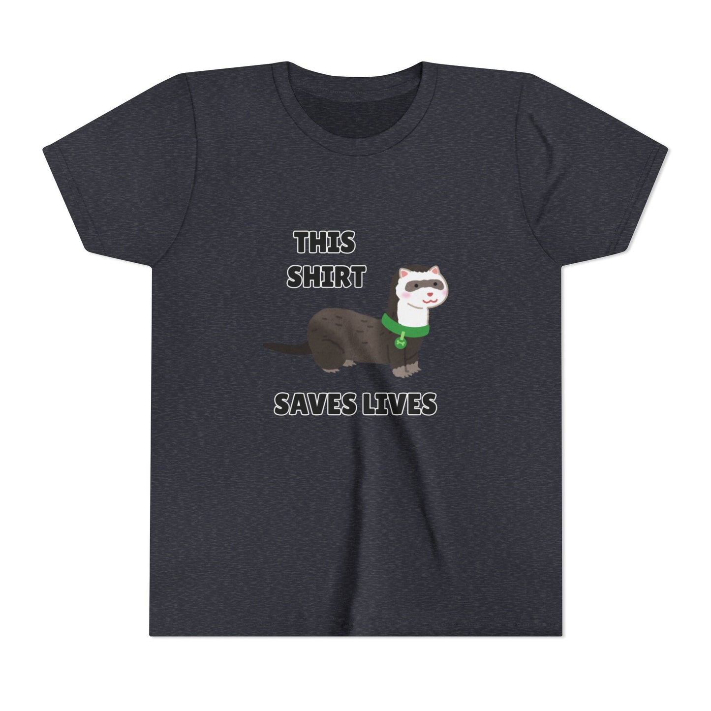 Funny Animal Youth Tee, 'This Shirt Saves Lives' T-Shirt, Cute Kids Shirt, Animal Lover Gift, Animal Rescue