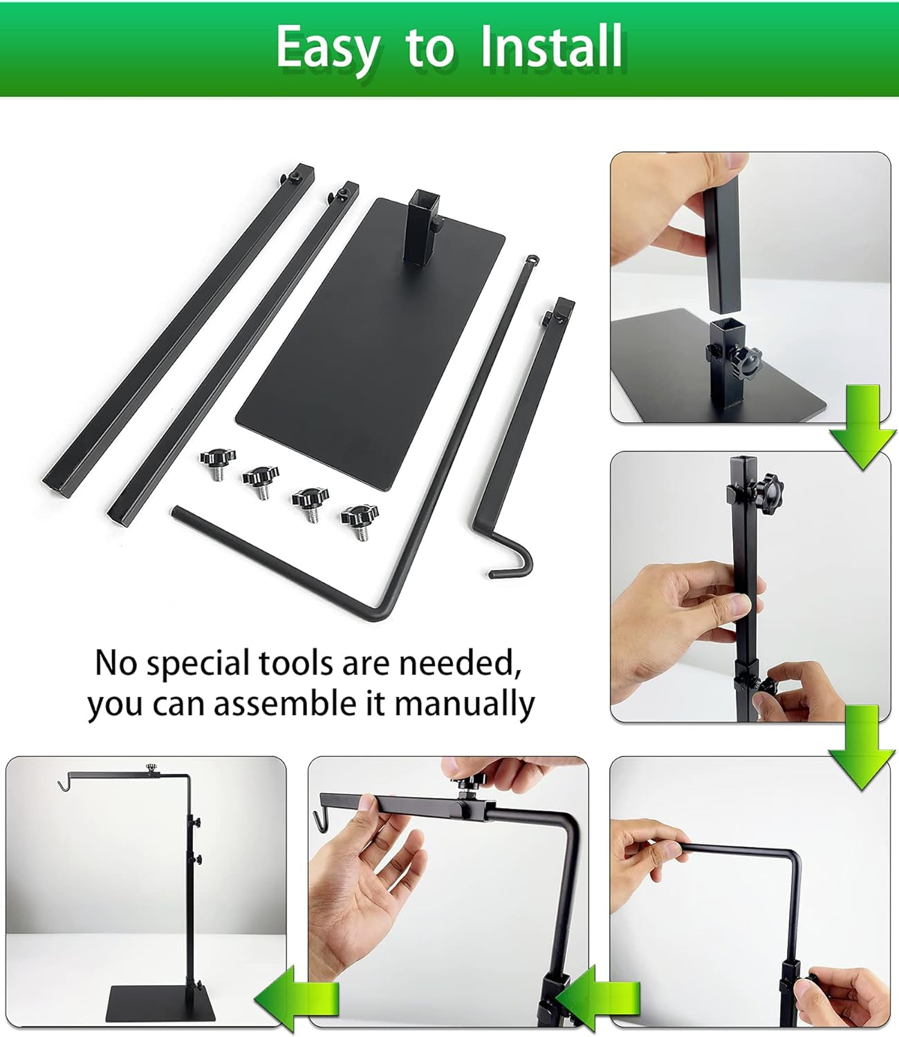 Reptile Lamp Stand Fixed Bracket - Terrarium Large Reptile Lamp Adjustable Metal Lamp Holder, Used for Amphibians and Lizards, Turtles and Snakes and Other Cold-Blooded Animals
