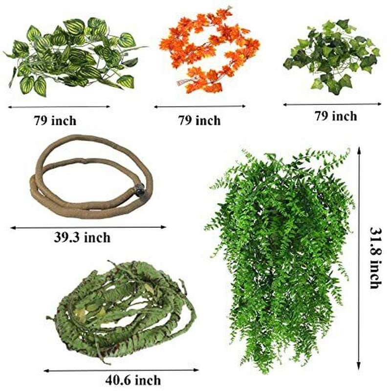 Reptile Vines Plants for Terrarium, Flexible Vines Jungle Climbing Branch