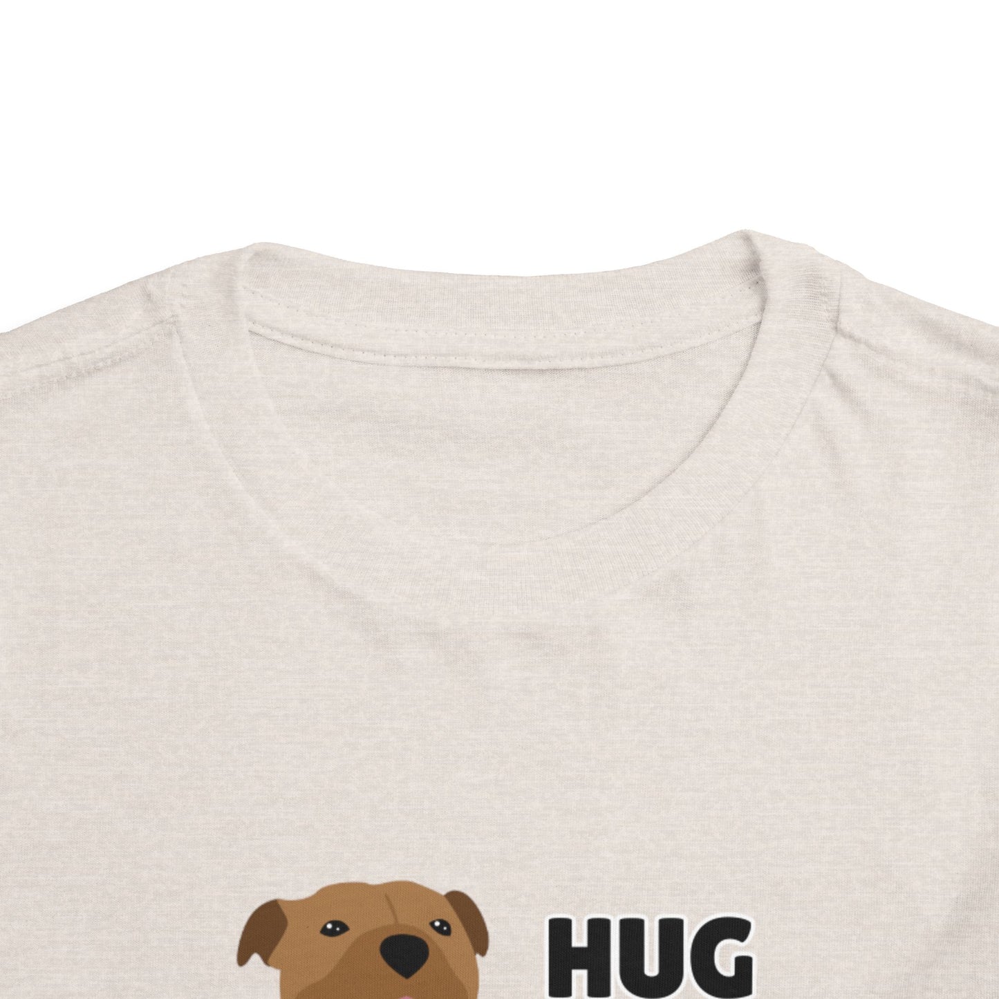 Toddler Sizes: Hug a Pitbull, Animal Rescue, Animal Adoption, Pit Bull Love Tee - Cute Short Sleeve Shirt for Kids, Animal Lovers Gift, Dog Lover Apparel, Playful Toddler Outfit, Funny Pet Tee