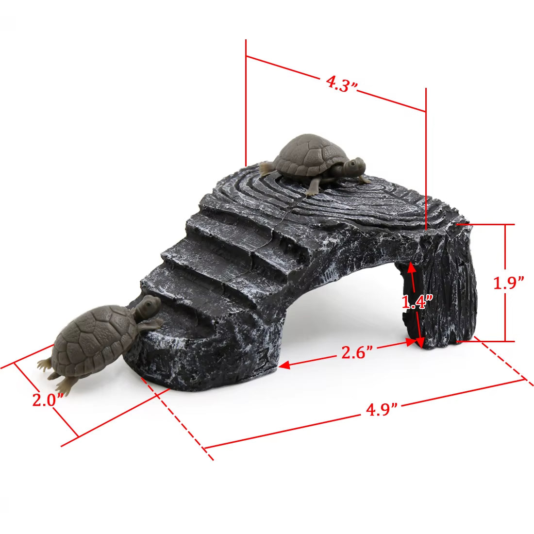 Reptile Float Island Turtle Basking Platform Simulated Lawn Aquarium Turtle Ladder Climbing Fish Tank Habitat Accessories