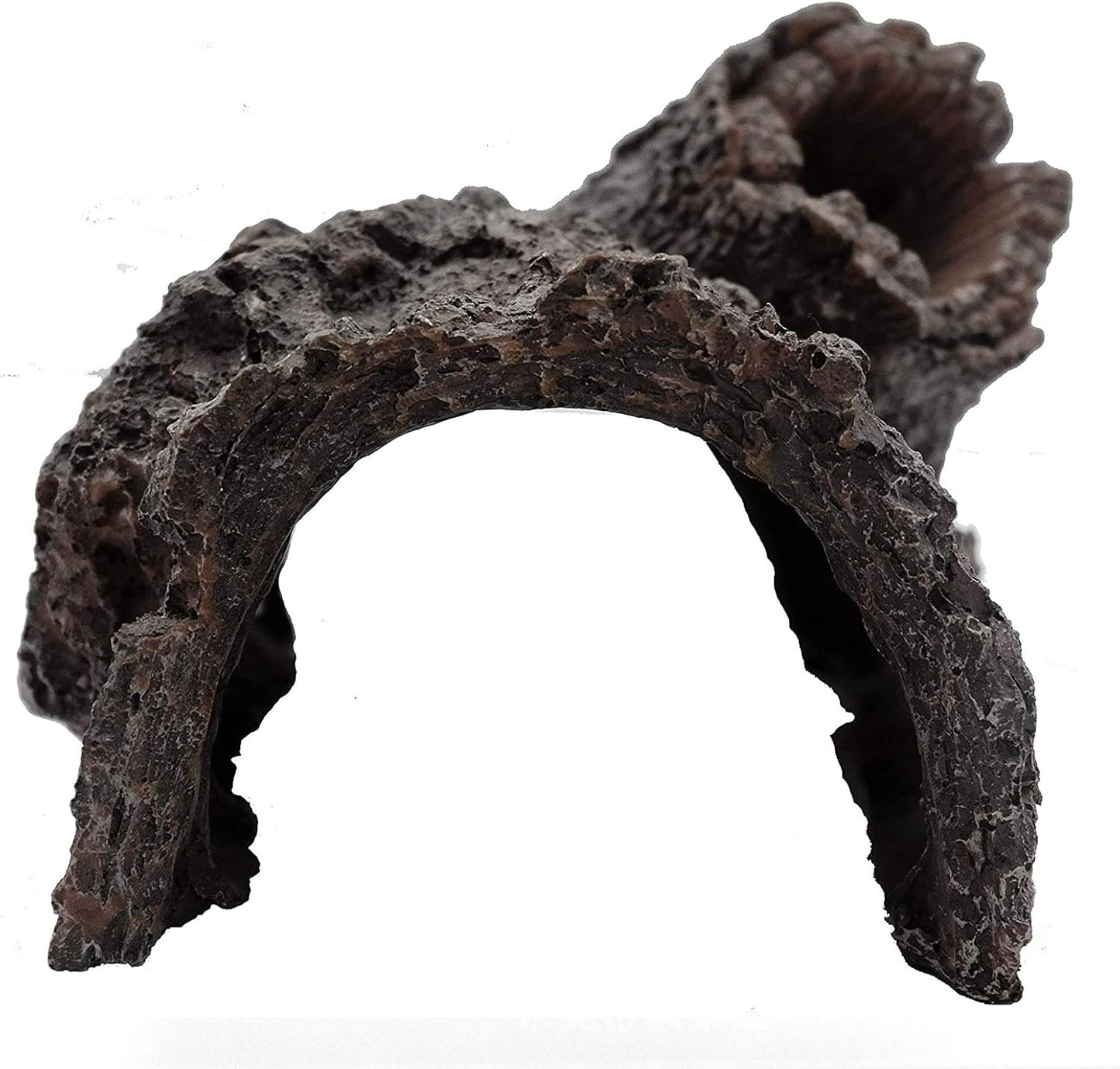 Aquarium Decoration Hollow Tree Trunk Fish Tank Decor, Betta Fish Ornament Artificial Resin Aquarium Log Fish Tank Decoration Wood with Holes & Fish Hideout Hiding Caves