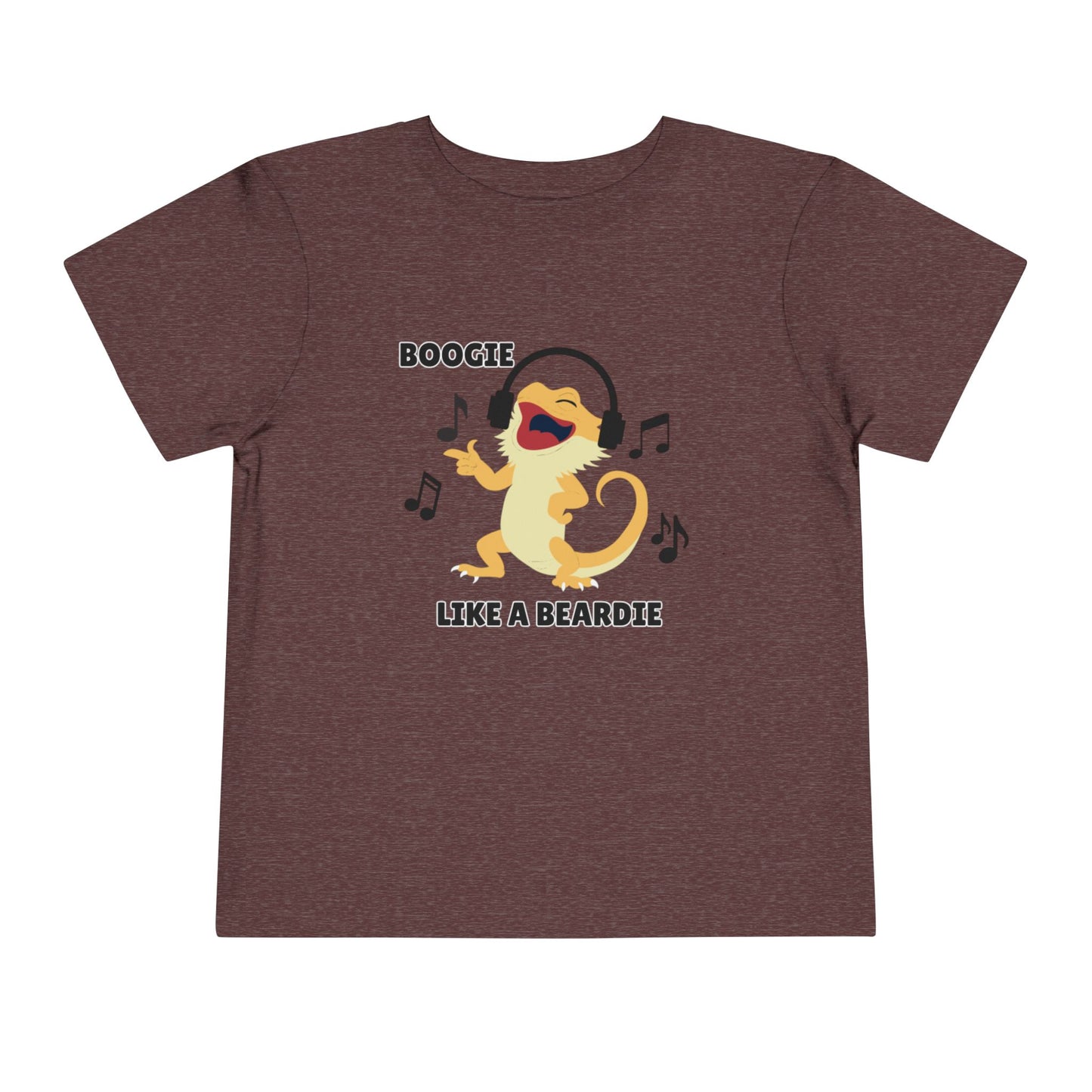 Toddler Sizes: Boogie like a Beardie Bearded Dragon Music Tee - Boogie Like A Beardie, Fun Kids T-Shirt, Playful Party Wear, Gift for Little Ones, Cute Summer Outfit