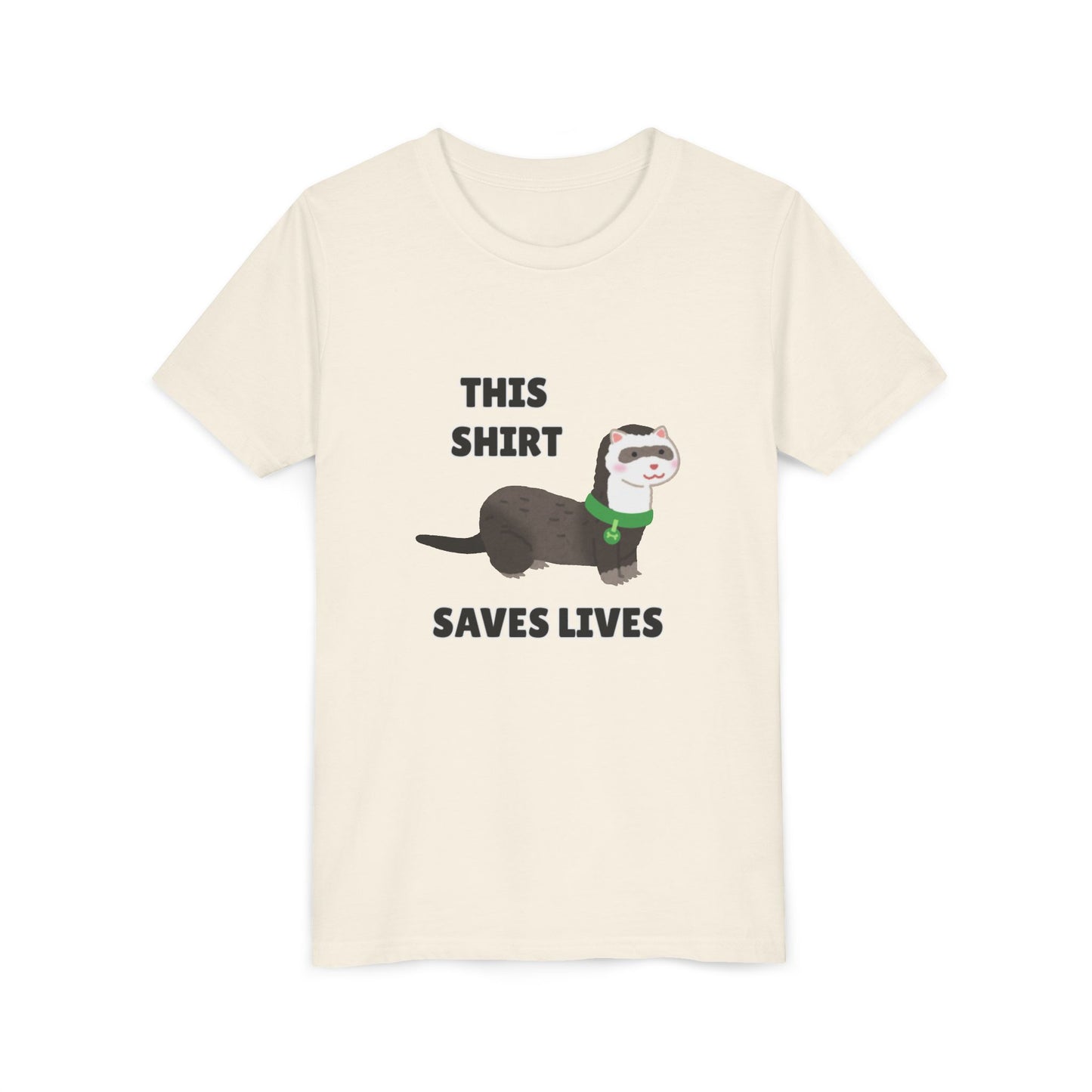 Funny Animal Youth Tee, 'This Shirt Saves Lives' T-Shirt, Cute Kids Shirt, Animal Lover Gift, Animal Rescue