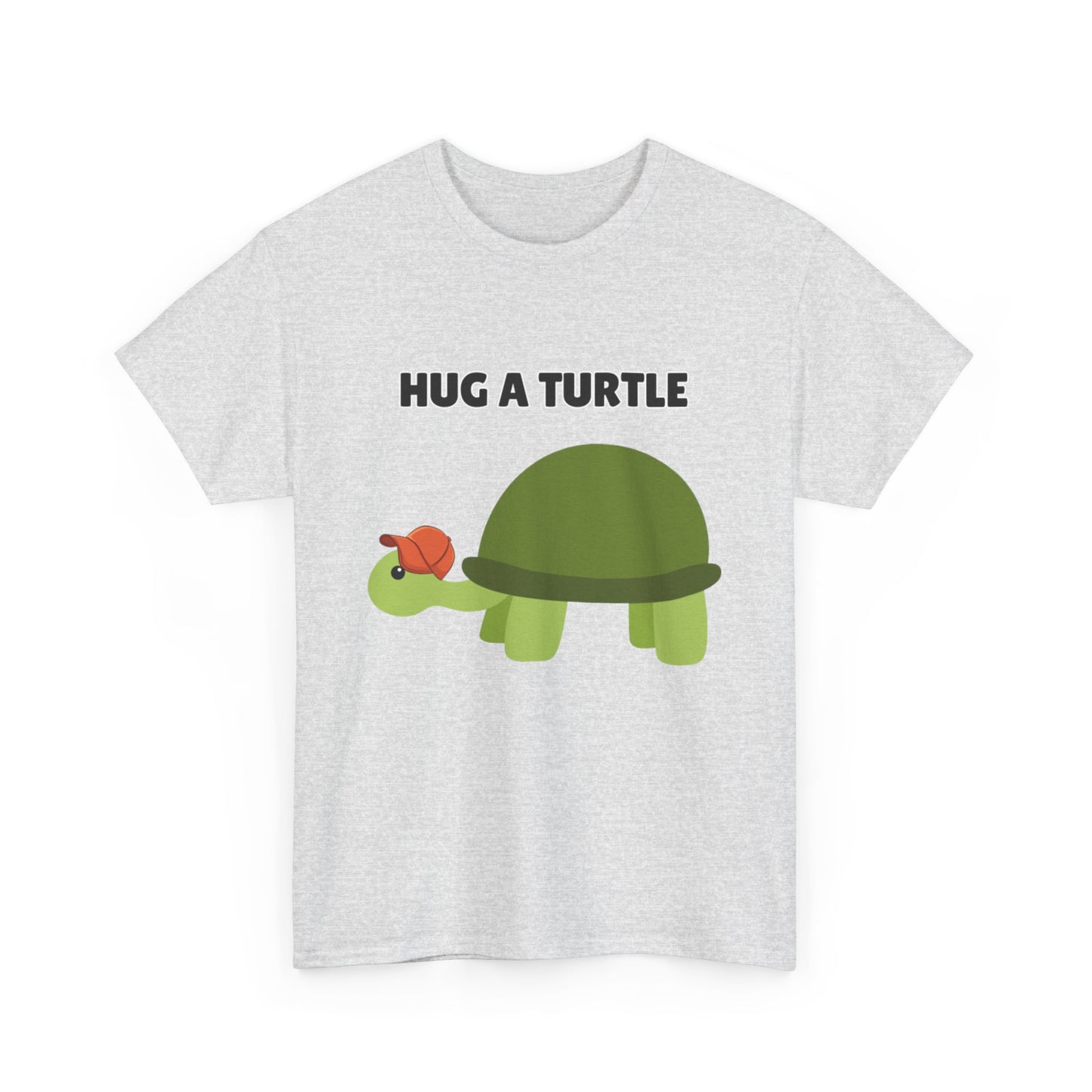 Adult Sizes: Hug a Turtle Unisex Tee | Cute Animal Shirt, Eco-Friendly Fashion, Turtle Lover Gift, Sustainable Apparel, Fun Graphic Tee