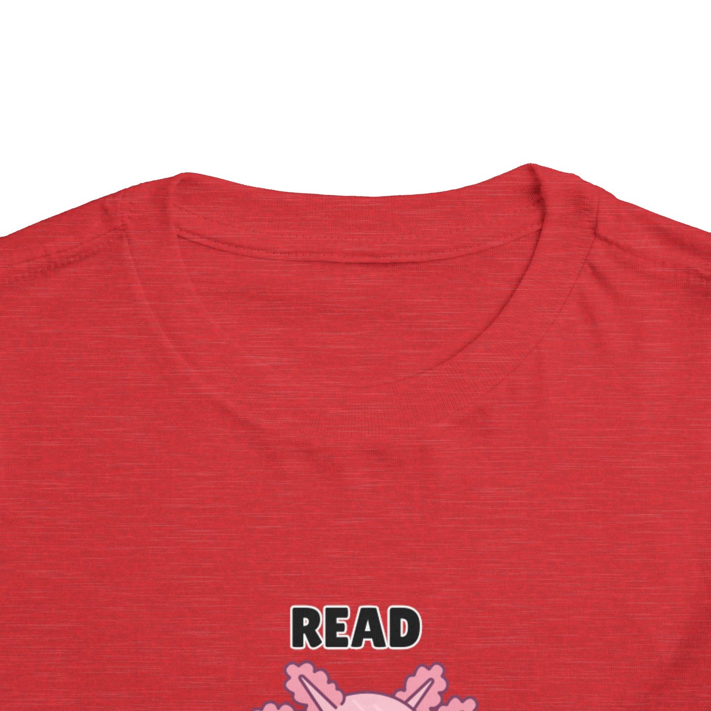 Toddler Sizes: Read Alotl Axolotl Cute Toddler Tee - "Read Alotl" Design, Kids' Short Sleeve T-Shirt, Gift for Book Lovers, Fun Reading Apparel, Toddler Gift Idea