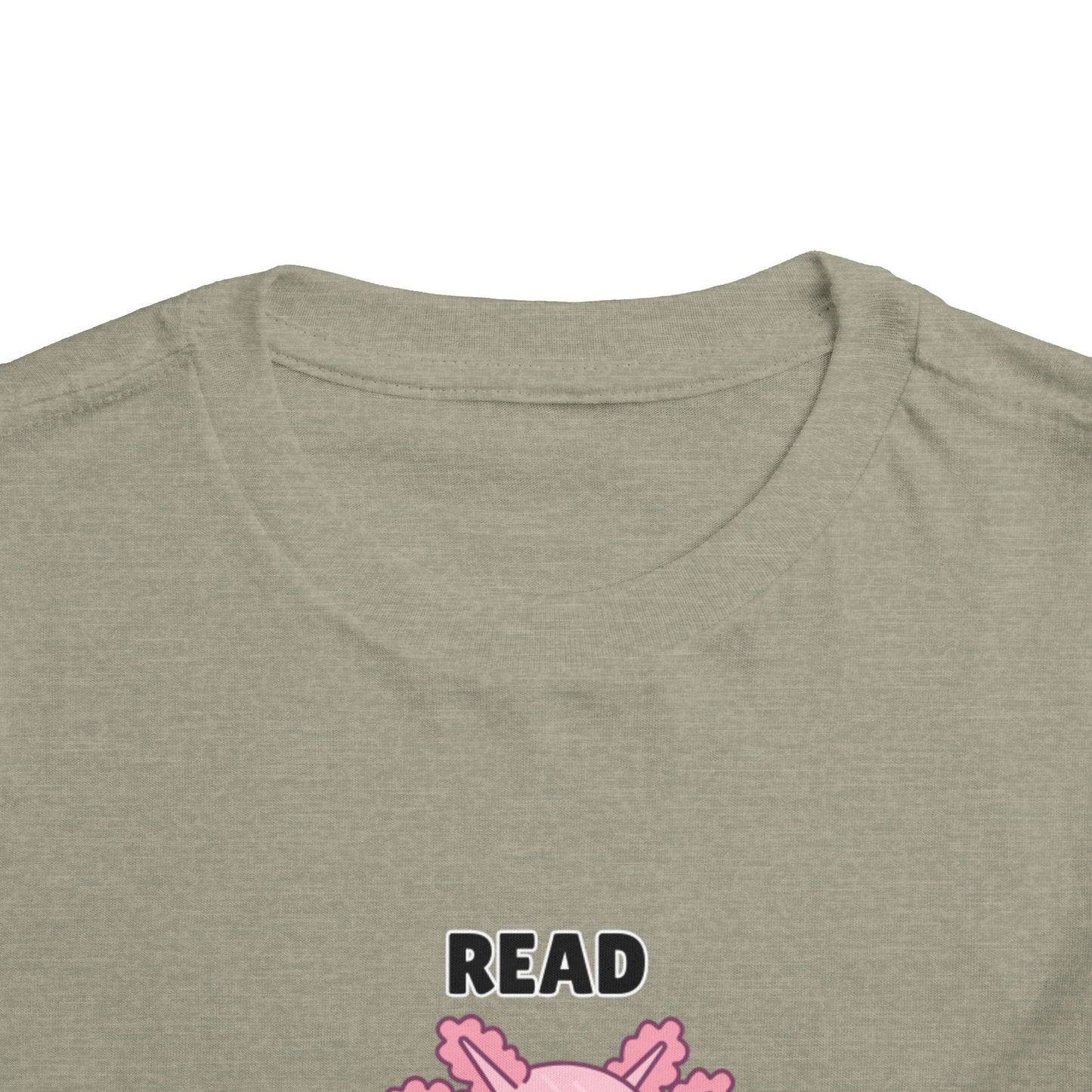 Toddler Sizes: Read Alotl Axolotl Cute Toddler Tee - "Read Alotl" Design, Kids' Short Sleeve T-Shirt, Gift for Book Lovers, Fun Reading Apparel, Toddler Gift Idea