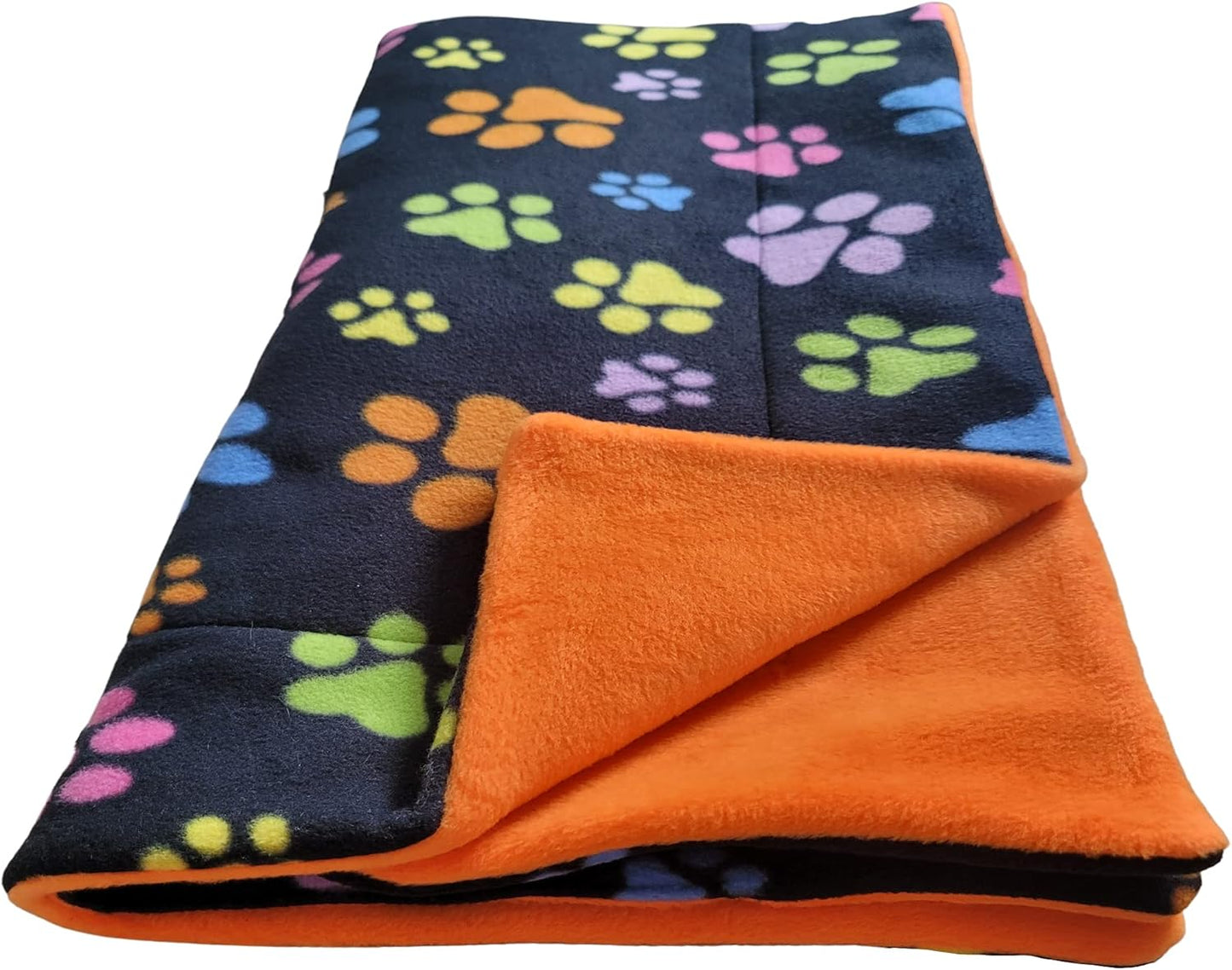 Courtney'S Fleece Cage Liner | Multiple Prints & Sizes | Midwest | C&C | Guinea Pig Fleece | Hedgehog Fleece | Reversible | Machine Washable (30X18 for Liner or Lap Pad, Colorful Paw)