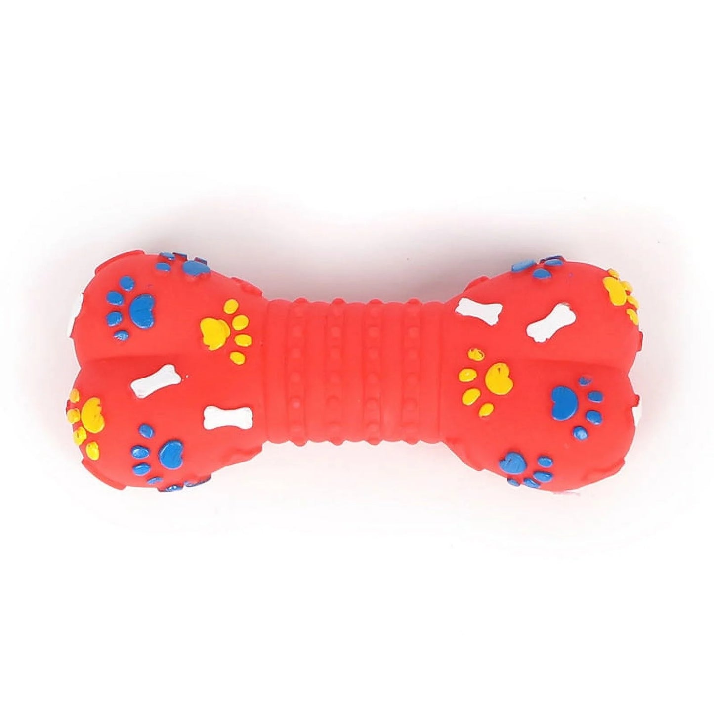 Dog Squeaky Toy Plastic Training Funny Bone Shape Dog Toy Dog Play Toy for Puppy, Random Color