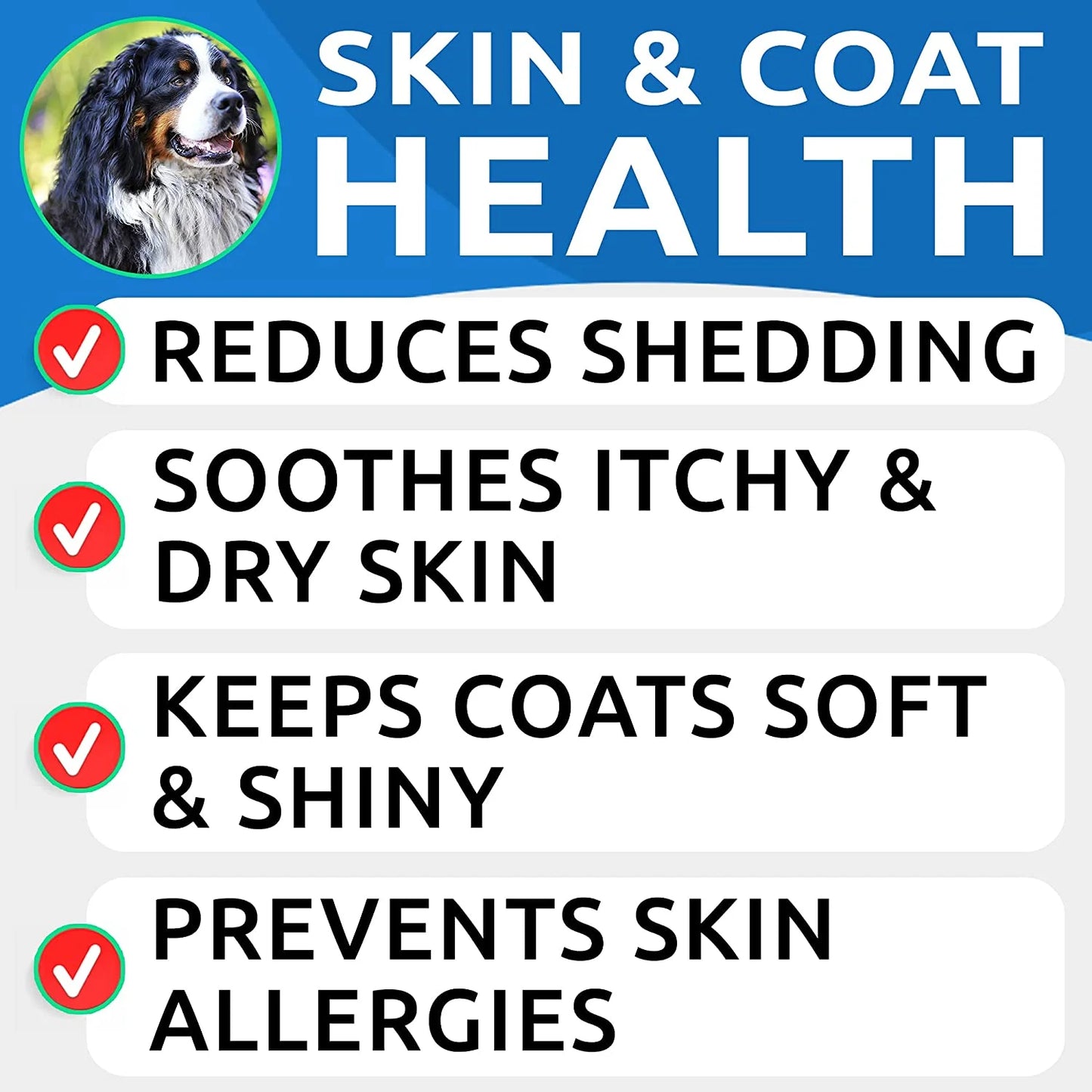 Omega 3 for Dogs - 360 Fish Oil Treats for Dog Shedding, Skin Allergy, Itch Relief, Hot Spots Treatment - Joint Health - Skin and Coat Supplement - EPA & DHA Fatty Acids - Salmon Oil