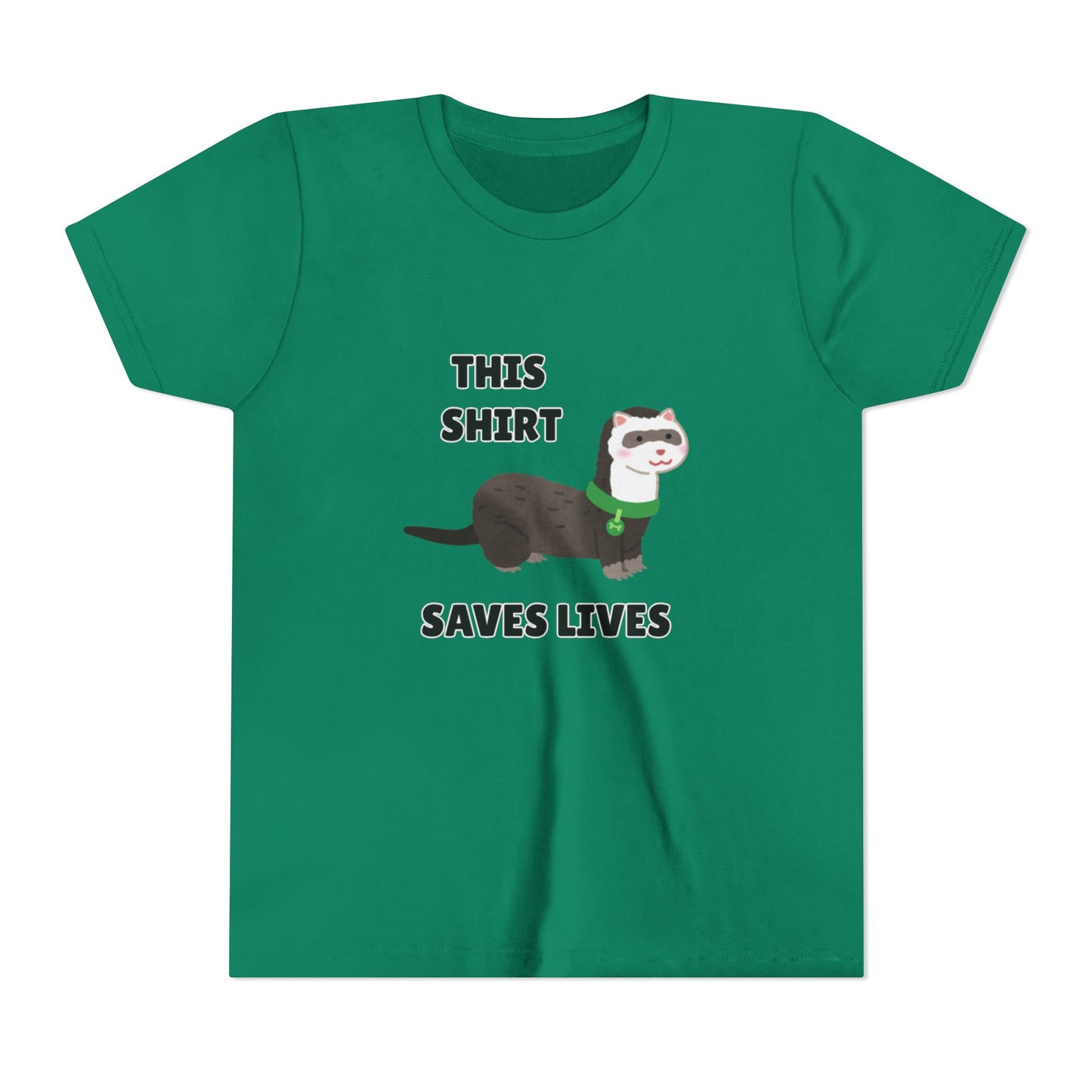 Funny Animal Youth Tee, 'This Shirt Saves Lives' T-Shirt, Cute Kids Shirt, Animal Lover Gift, Animal Rescue