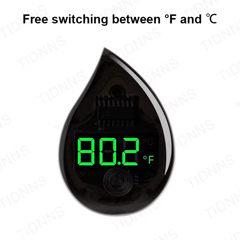 MINYUE Aquarium Thermometer LCD Digital External Thermometer Charging Type-C Fish Tank Mini Thermometer High Precision -9.9-50℃