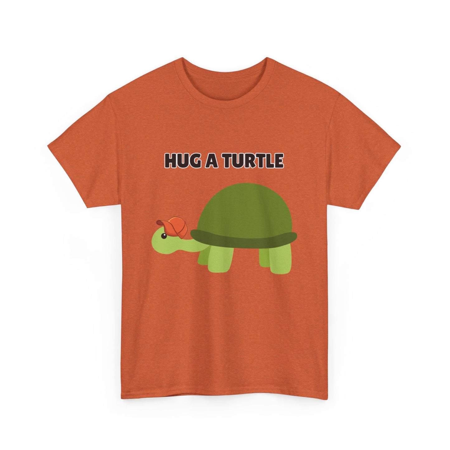 Adult Sizes: Hug a Turtle Unisex Tee | Cute Animal Shirt, Eco-Friendly Fashion, Turtle Lover Gift, Sustainable Apparel, Fun Graphic Tee