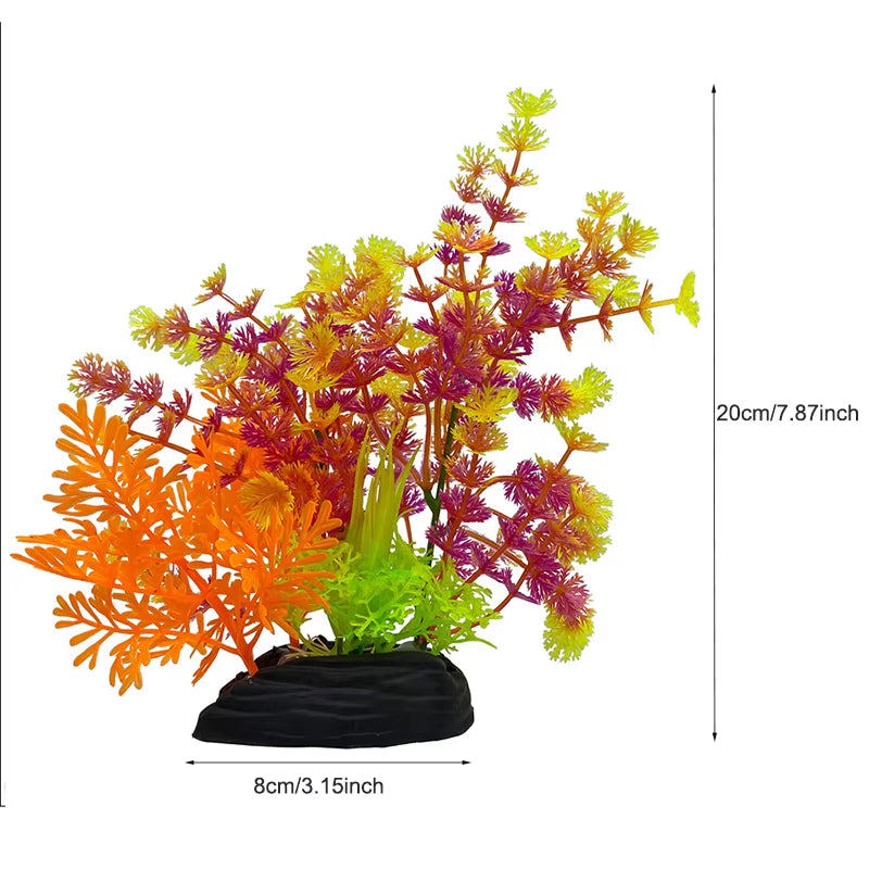 Artificial Aquarium Decor Plants Plastic Aquatic Plants Underwater Plants Aquarium Accessories