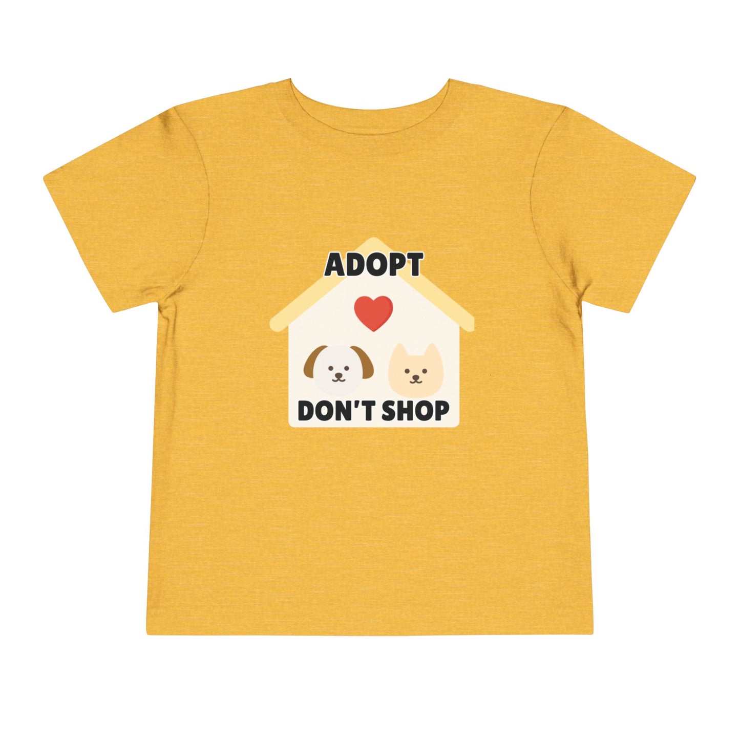 Toddler Sizes: Adopt Don't Shop Toddler Tee, Animal Rescue, Cute Animal Lover Shirt, Kids Apparel, Pet Adoption Awareness, Gift for Animal Lovers