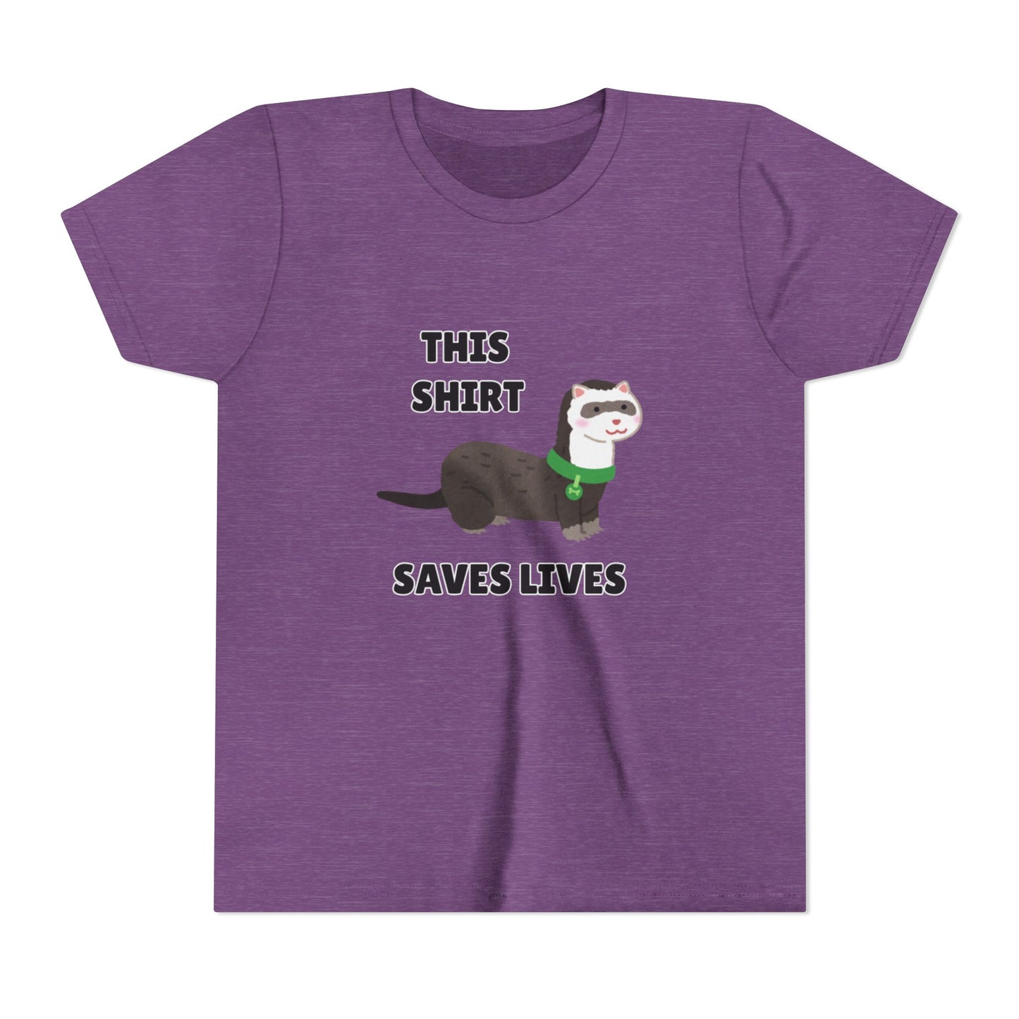 Funny Animal Youth Tee, 'This Shirt Saves Lives' T-Shirt, Cute Kids Shirt, Animal Lover Gift, Animal Rescue