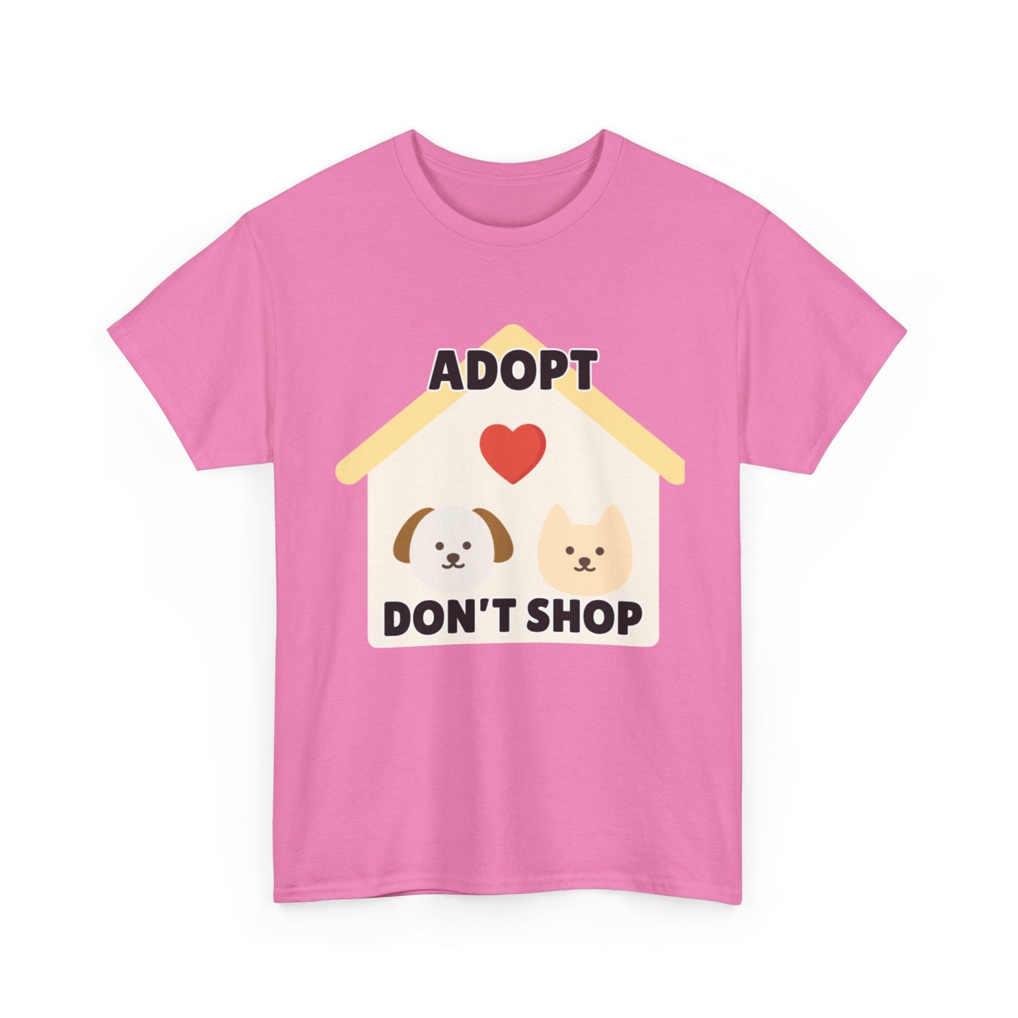 Adult Sizes: Adopt Don't Shop Tee, Animal Lover T-Shirt, Animal Rescue Pet Adoption Awareness Shirt, Unisex Cotton T-Shirt, Gift for Dog Lovers