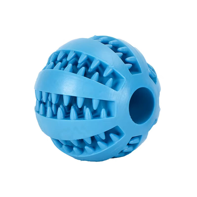 Pet Dog Toys Natural Rubber Food Ball Toy Soft Tooth Clean Treat Ball for Small Dog Cat Interactive Elasticity Puppy Chew Toy