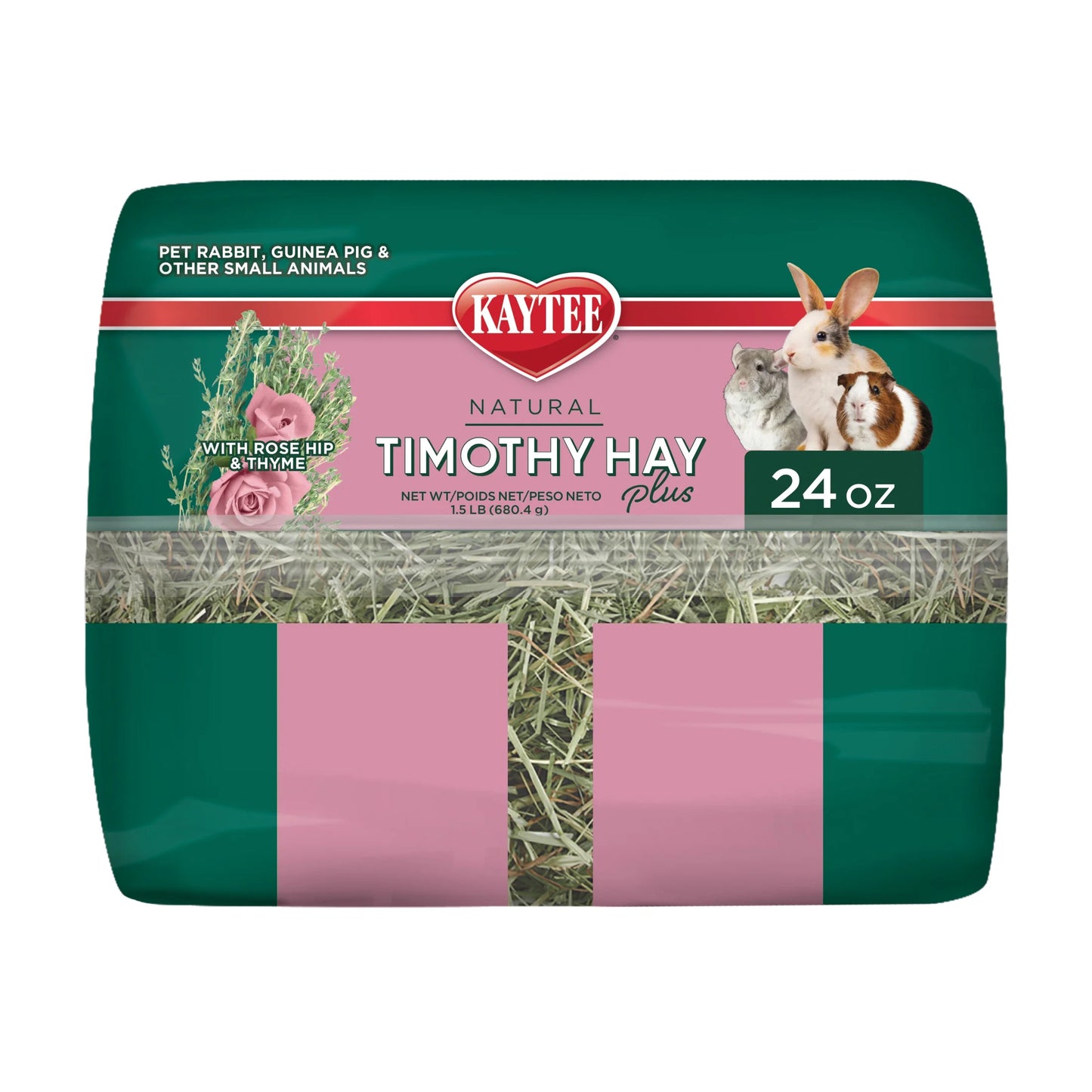 Timothy Hay plus Rose & Thyme 24 Oz