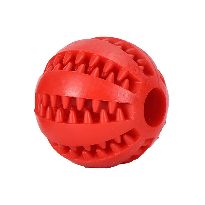 Pet Dog Toys Natural Rubber Food Ball Toy Soft Tooth Clean Treat Ball for Small Dog Cat Interactive Elasticity Puppy Chew Toy