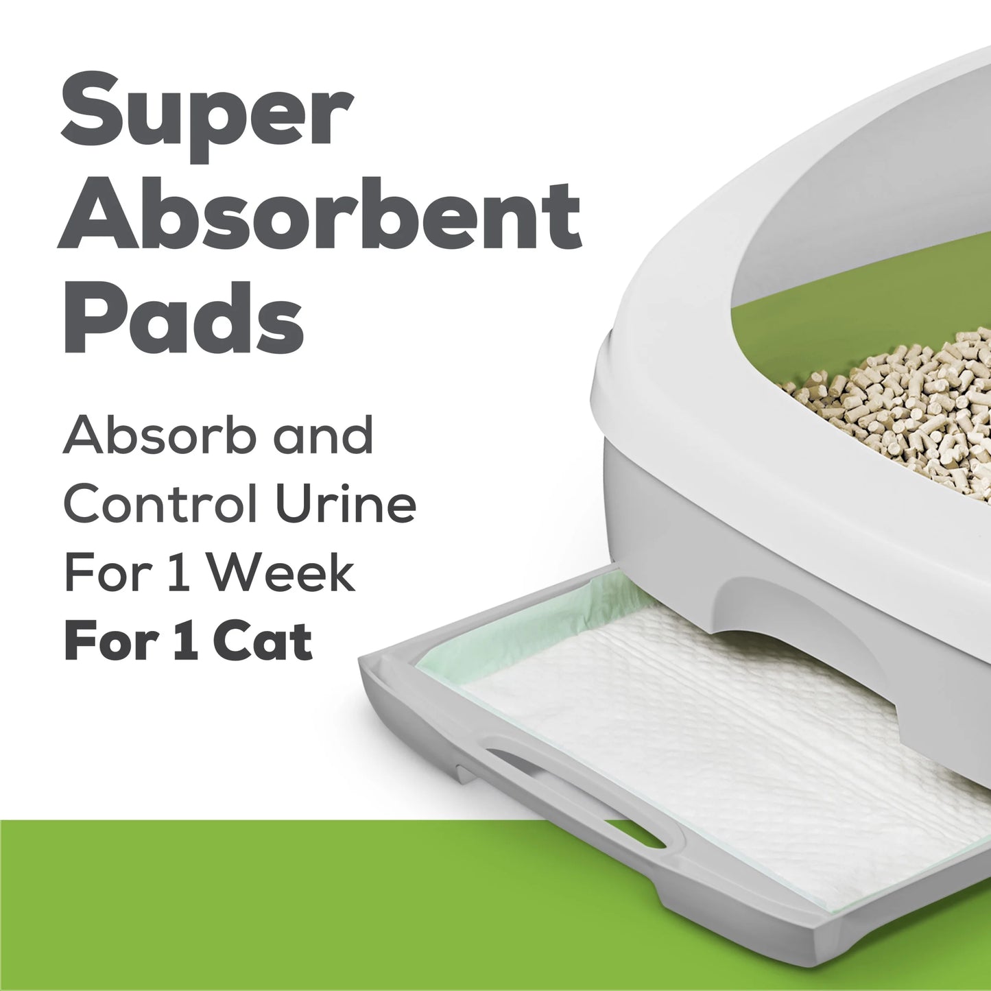 (10 Pack) Breeze Absorbent Cat Litter Pads, 24/7 Odor Control, Refill Pack, 10 Ct. Pouch