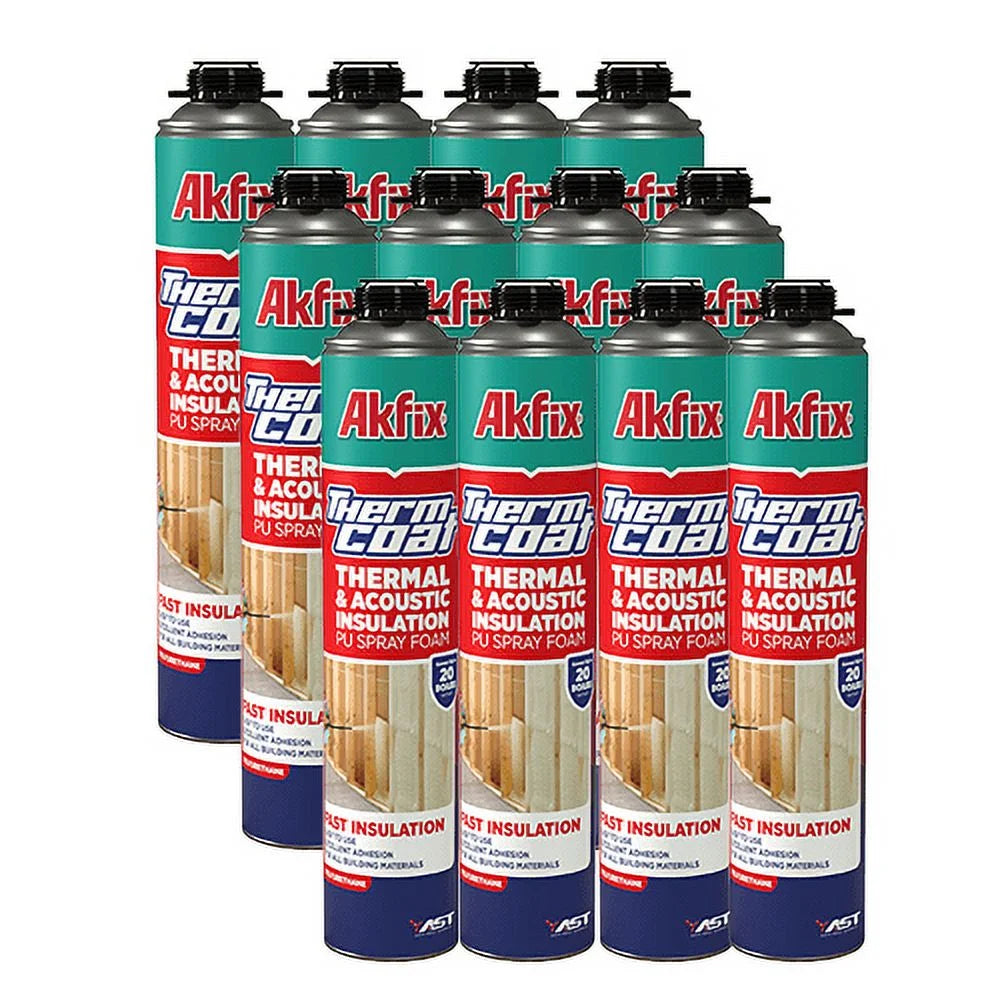 Thermcoat Closed Cell Spray Foam Insulation 240 Board Feet, 12 Pack
