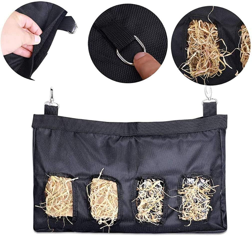 Rabbit Hay Feeder Bag, Guinea Pig Hay Feeder Storage, Rabbit Feeder Hay Feeder for Rabbit Guinea Pig, Rabbit Hay Bag, Guinea Pig Hay Feeder, Hay Bag Hanging Feeder for Rabbit Guinea Pig (Blue)