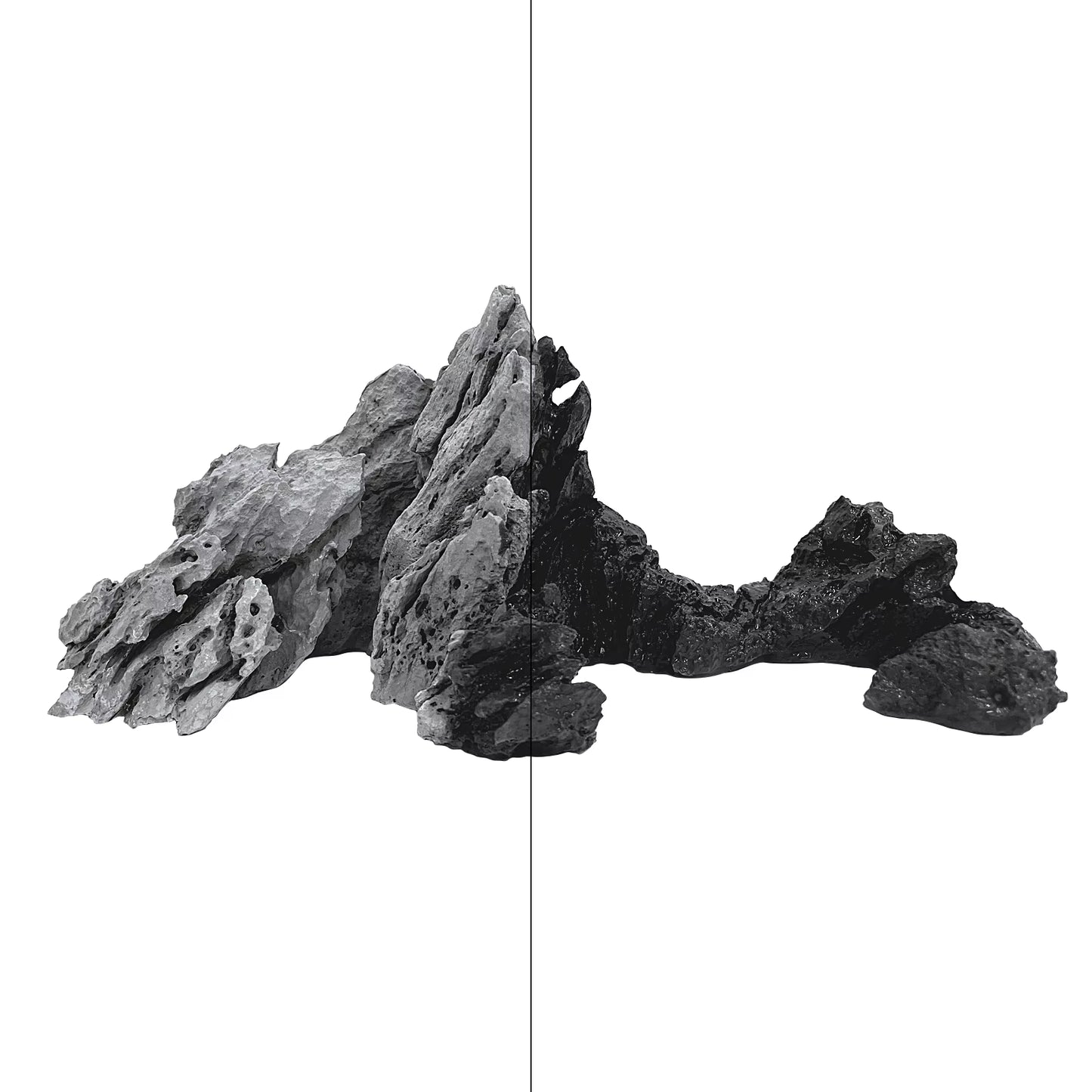 FZONE Aquarium Resin Seiryu Stone Model PH Nature Aquarium Rocks for Aquascaping, Micro-Landscapes