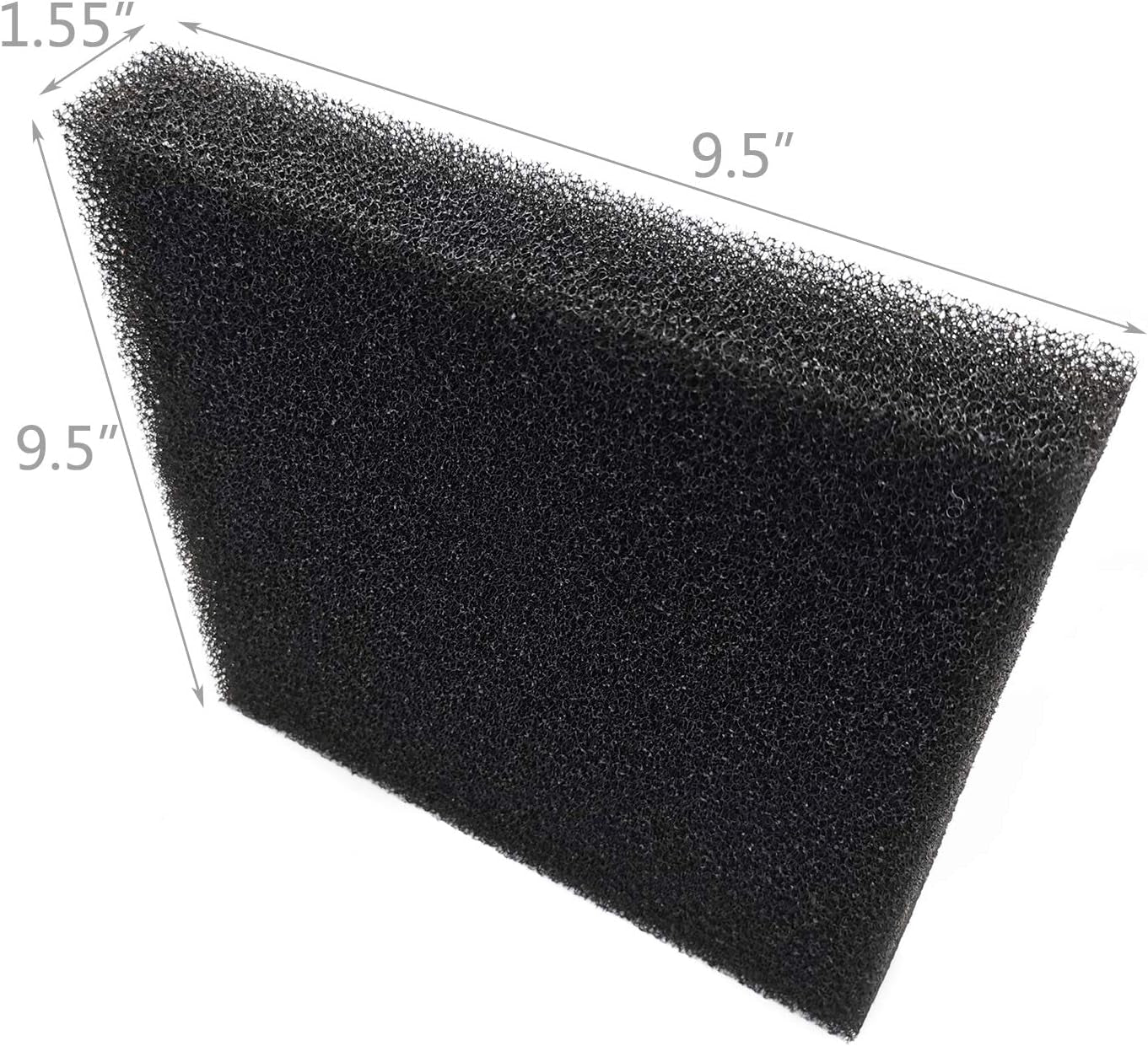 Aquarium Filter Media Sponge Pad Foam (9.5X9.5X1.56 Inch)