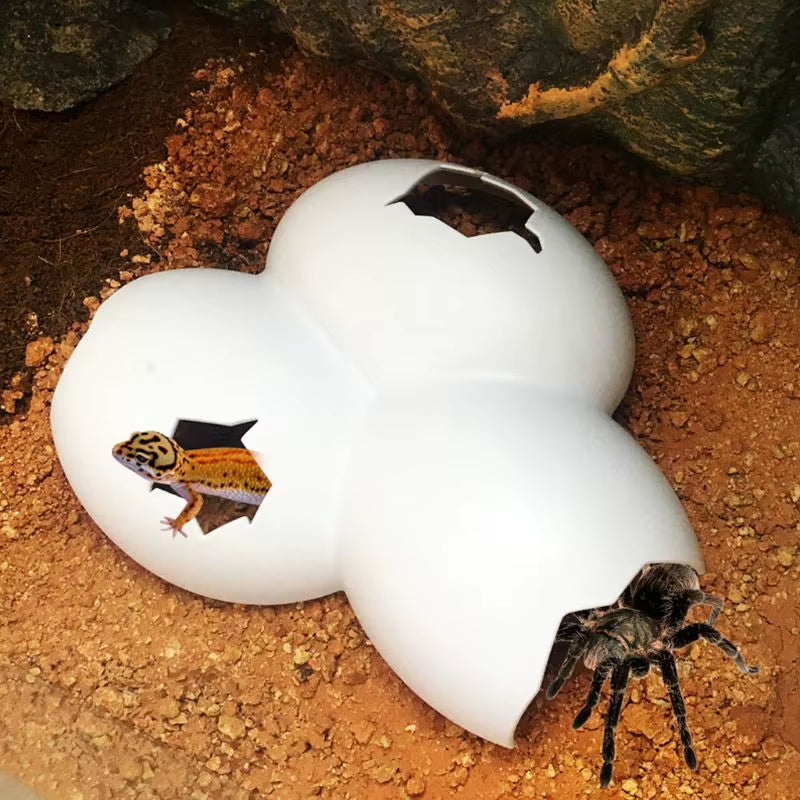 Reptile Hide Box Reptile Caves Reptile Terrarium Hide Snake Cage Box Snake Hide for Snake Lizards Leopard Gecko Habitat