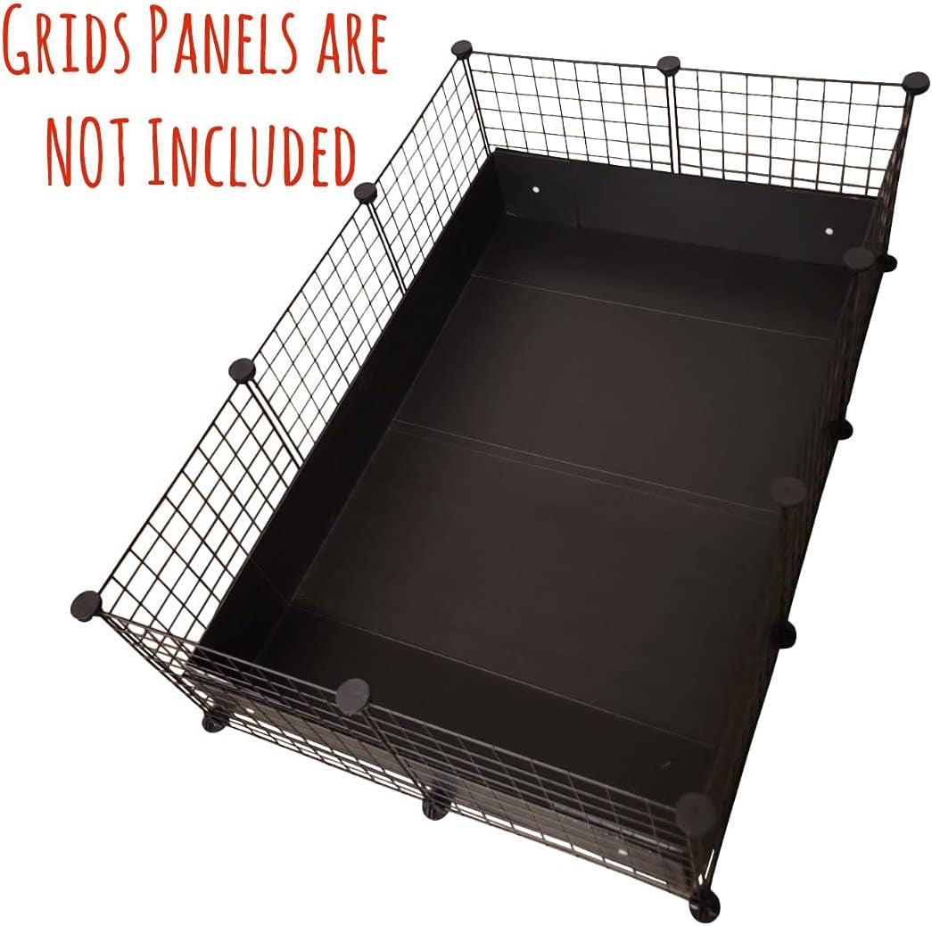 Corrugated Plastic Cage Liner Base for Guinea Pig C&C Cage - for Use with 13.8" Grids ONLY! NOT Measured by Feet- Used with Grid Cages for Guinea Pigs, Hedgehogs, and Rabbits (2X3, Pink)