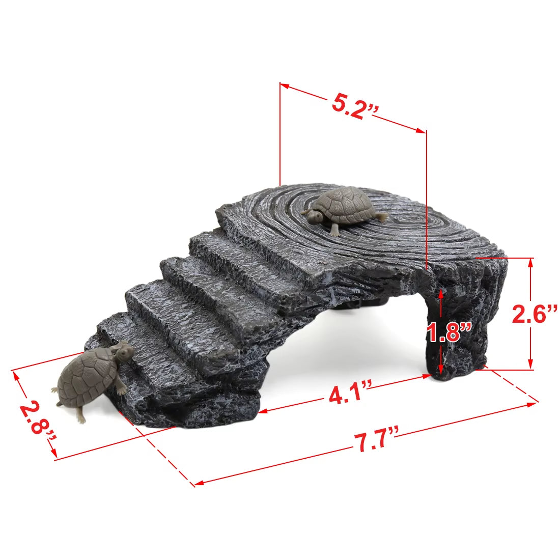 Reptile Float Island Turtle Basking Platform Simulated Lawn Aquarium Turtle Ladder Climbing Fish Tank Habitat Accessories