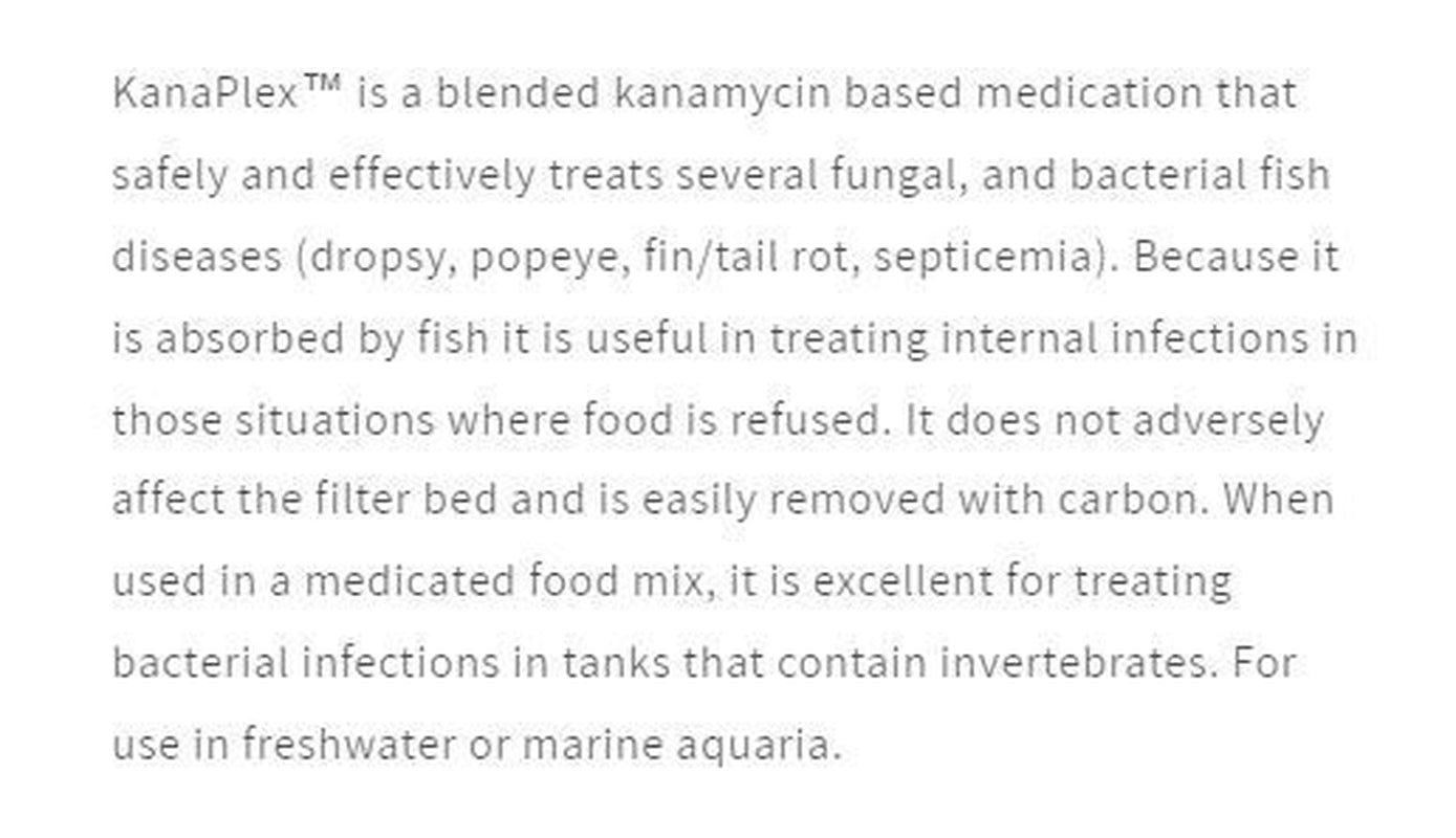 Seachem Kanaplex Treats Fungal and Bacterial Fish Diseases - 5 Grams (0.18Oz)