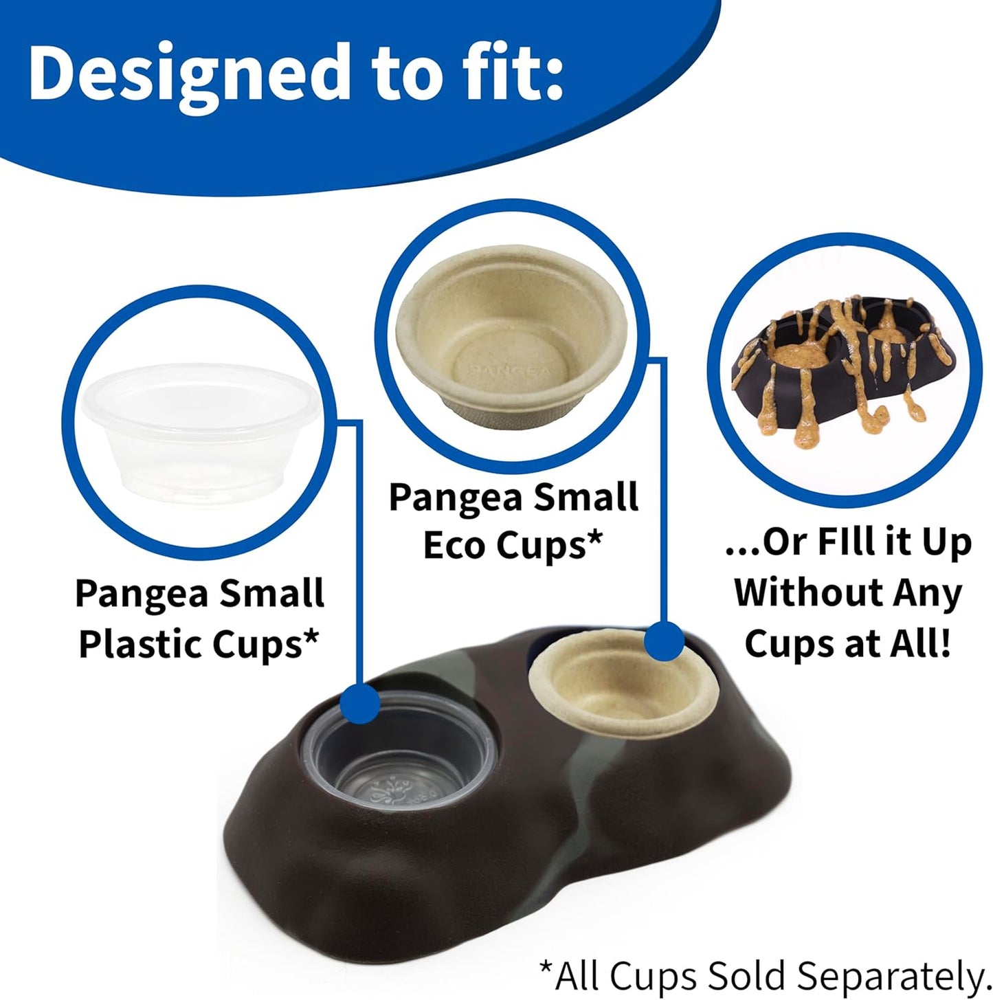 Ultimate Eco Dish, Crested Gecko Food and Water Bowl for Terrestrial Lizards, Durable Silicone Feeding Accessory for Reptile Terrariums 3.125In X 5.5In (Turquoise Marble)