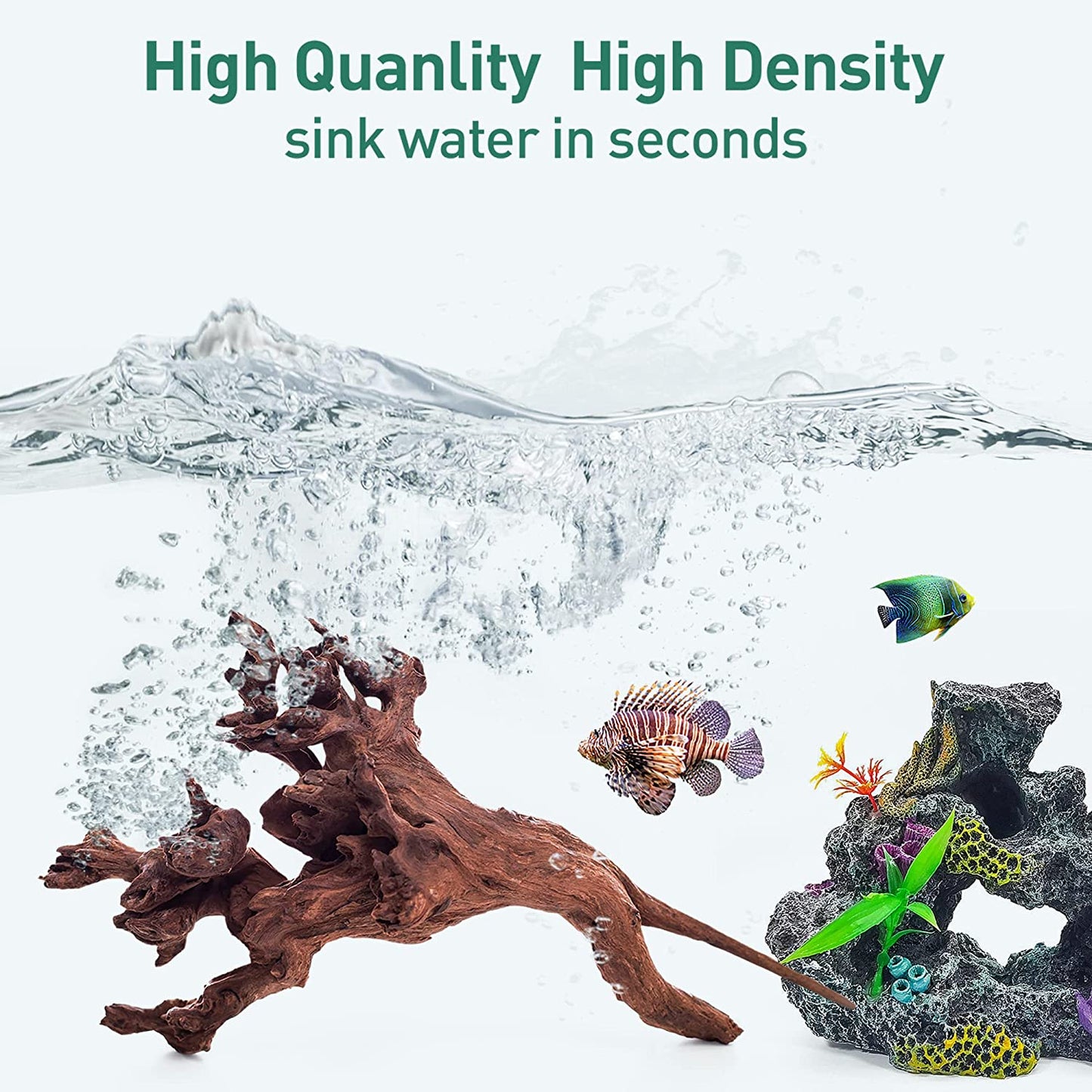 Natural Large Driftwood for Aquarium Decor,13-16 Inch Length Assorted Branches D