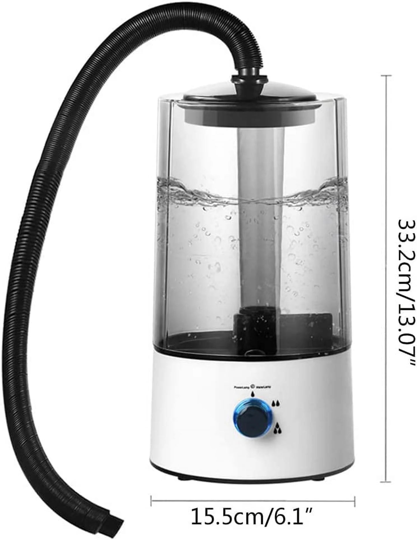 4L Electric Reptile Fogger Humidifier, Amphibians Chameleon Lizard Snake Tank Mister, Pet Fog Machine W/ 63" Adjustable Hose, Atomizer Sprayer GDAE10 for Home Farm Garden Yard AC110V