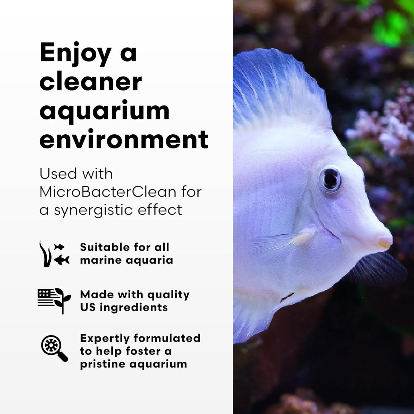 - Razor Marine - Unique Systemic Fish Tank Cleaner for Marine Aquariums - Aquarium Water Treatments, 33.8 Fl Oz