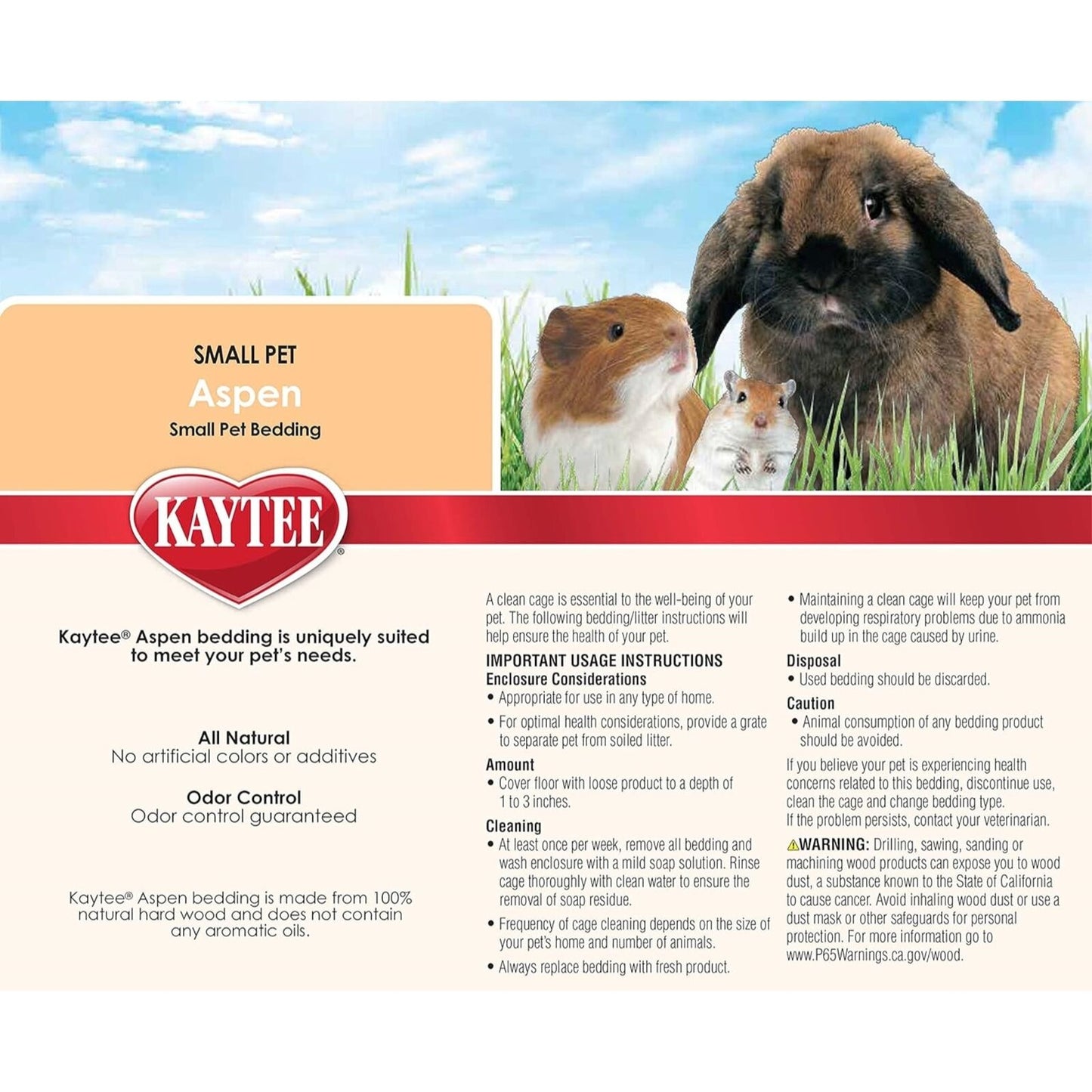 Kaytee Aspen Small Pet Bedding, 8 Cu Ft.