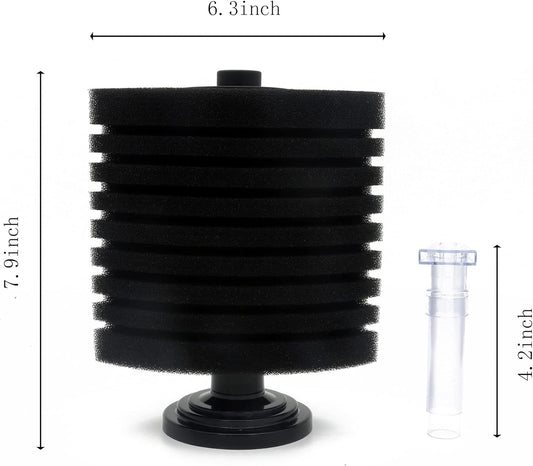 Aquarium Bio Sponge Filter up to 60 Gallon, 75 Gallon Large Sponge Filter for Breeding Fry Shrimp Fish Tank (Fit for 75 Gallon)