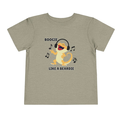 Toddler Sizes: Boogie like a Beardie Bearded Dragon Music Tee - Boogie Like A Beardie, Fun Kids T-Shirt, Playful Party Wear, Gift for Little Ones, Cute Summer Outfit