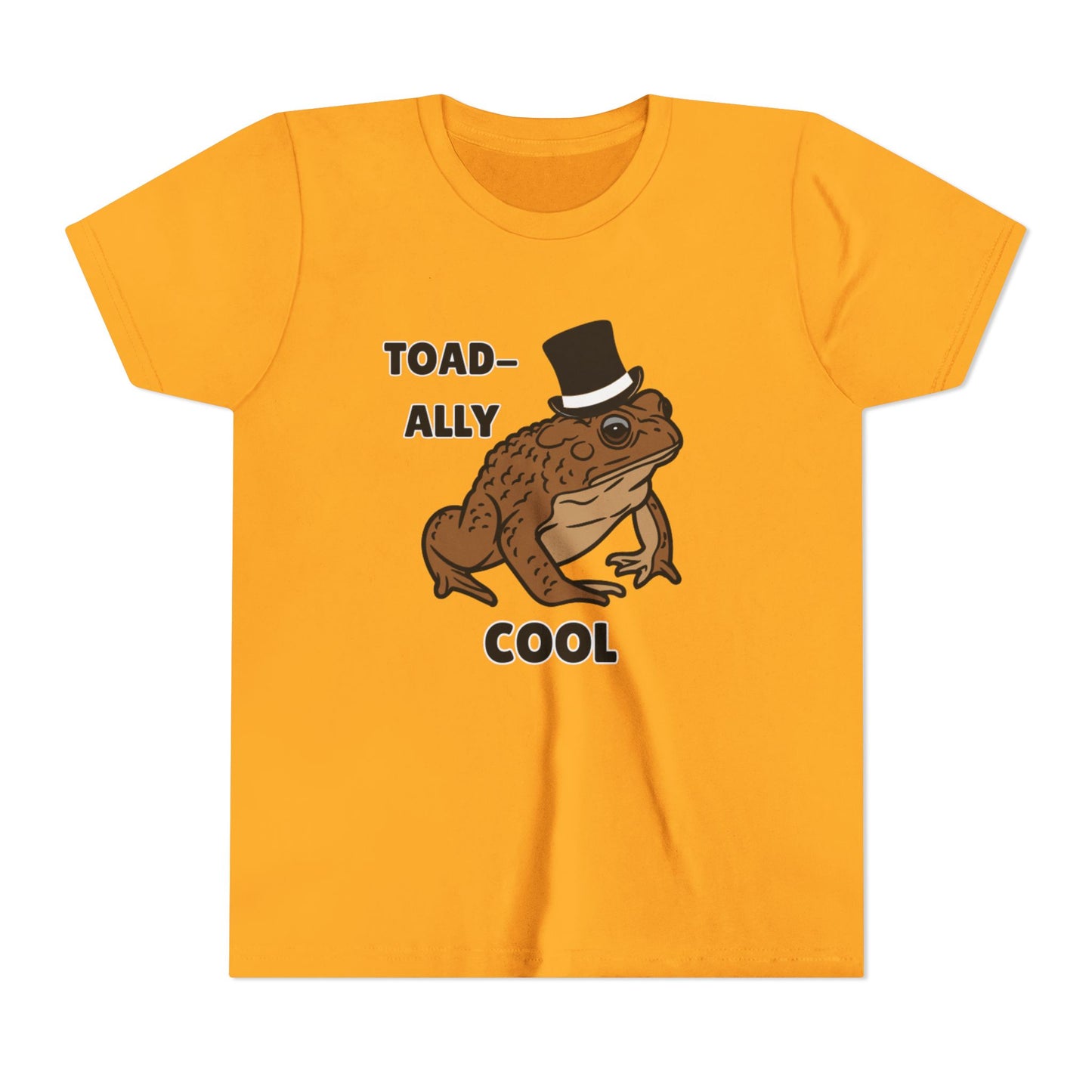 Toad-ally Cool Toad Youth Tee - Fun Frog Design Shirt for Kids, Funny Toad T-Shirt
