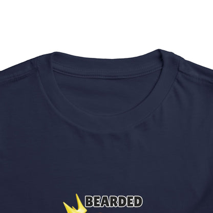 Toddler Sizes: Bearded & Brilliant Bearded Dragon Crown Toddler Tee - Fun Kids Reptile T-Shirt, Playdate Outfit, Unique Toddler Fashion, Cute Child's Clothing