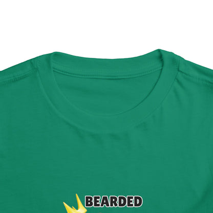 Toddler Sizes: Bearded & Brilliant Bearded Dragon Crown Toddler Tee - Fun Kids Reptile T-Shirt, Playdate Outfit, Unique Toddler Fashion, Cute Child's Clothing