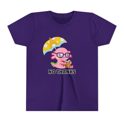 Axolotl "No Thanks" Umbrella Youth Short Sleeve Tee
