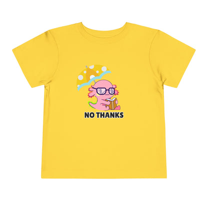 Toddler Sizes: Axolotl "No Thanks" Umbrella T-Shirt, Playful Toddler Tee - 'No Thanks' | Cute Kids Shirt, Funny Toddler Gift, Summer T-Shirt, Casual Wear, Kid's Clothing