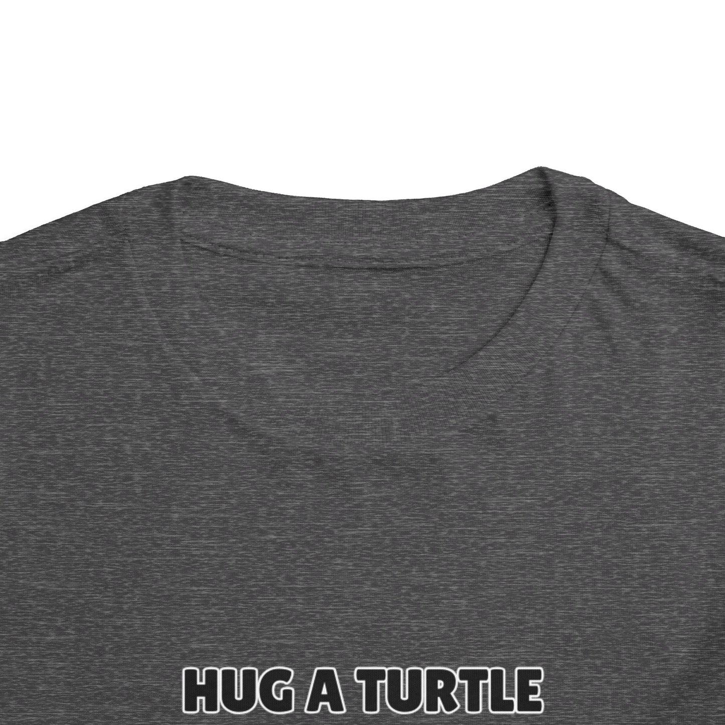 Toddler Sizes: Hug a Turtle Short Sleeve Tee - Hug a Turtle, Cute Kids Shirt, Funny Animal Tee, Eco-Friendly Gift, Summer Outfit