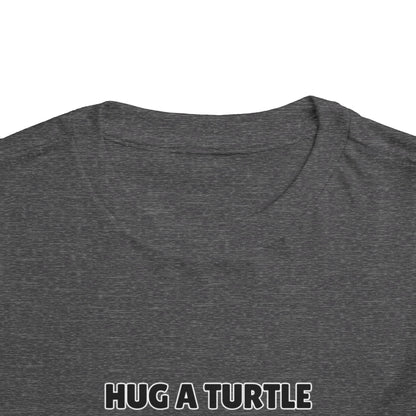 Toddler Sizes: Hug a Turtle Short Sleeve Tee - Hug a Turtle, Cute Kids Shirt, Funny Animal Tee, Eco-Friendly Gift, Summer Outfit